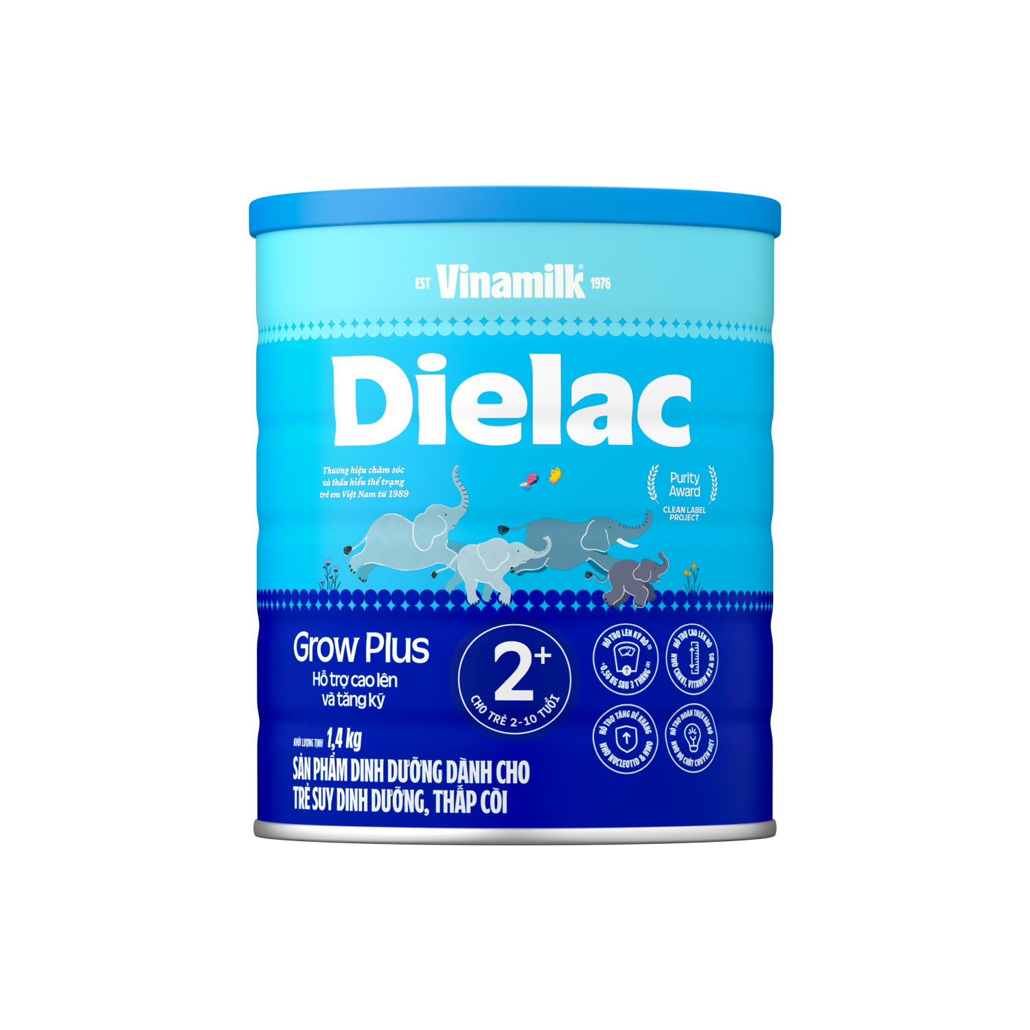 Infant Formula Dielac Grow Plus 2+ (2–10 Years) 1,4kg Single Can