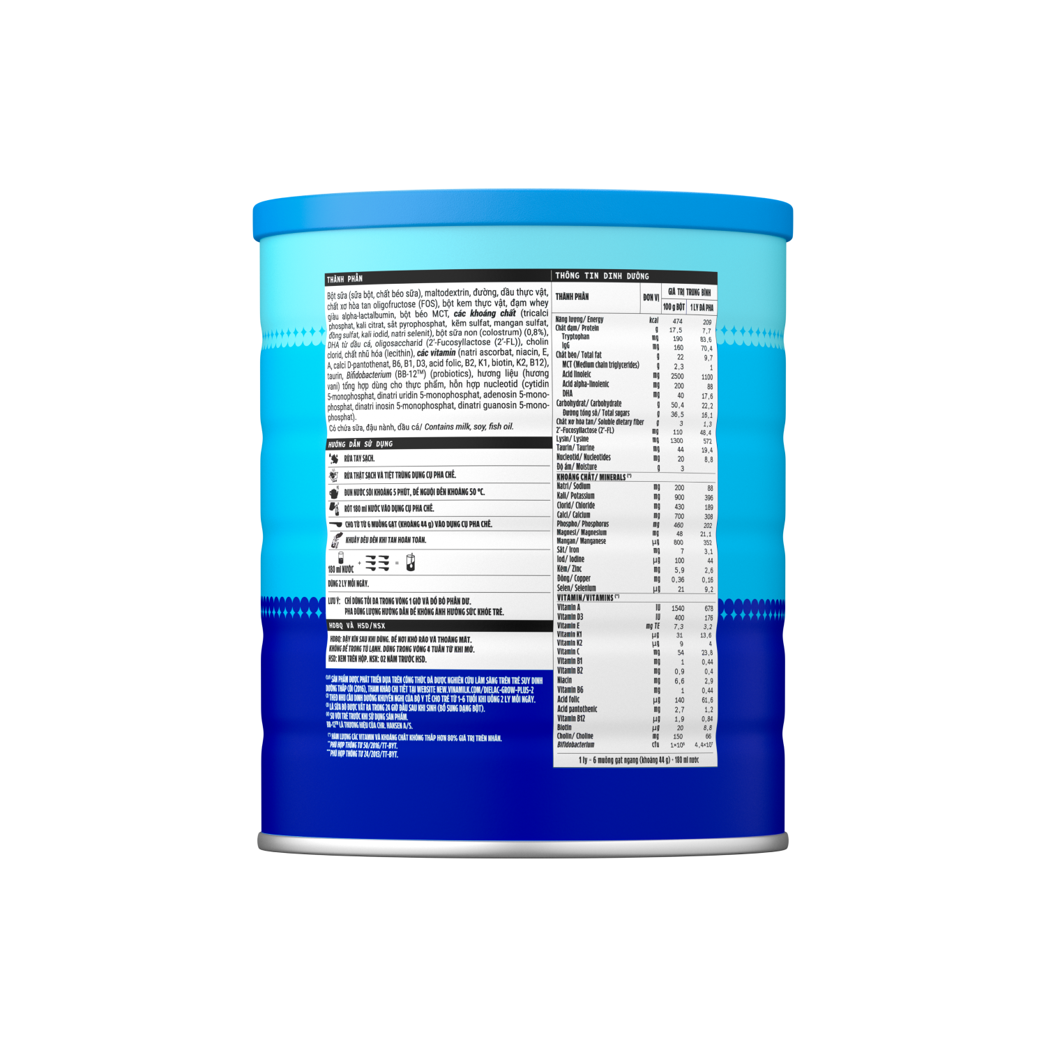 Sữa bột trẻ em Dielac Grow Plus 2+ (2-10 tuổi) 1,4kg