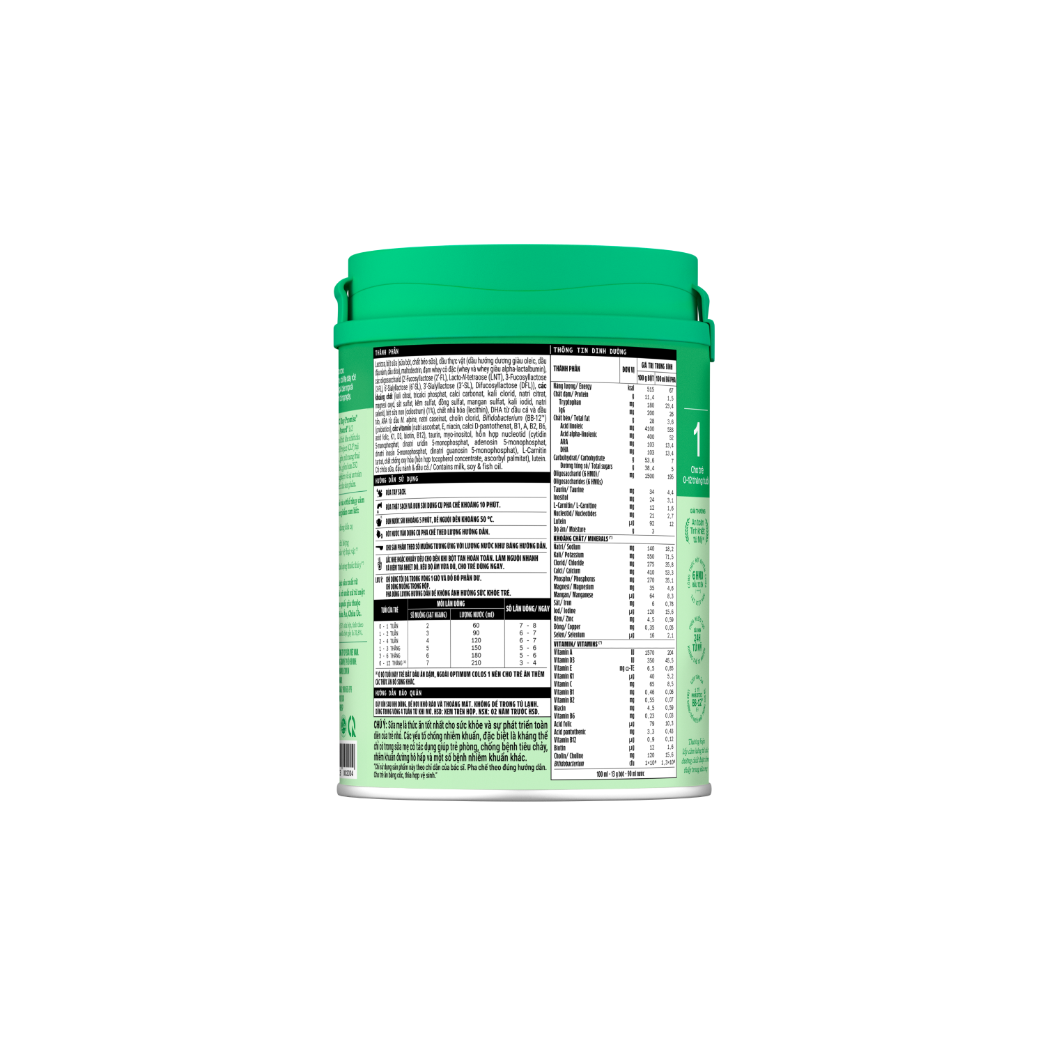 Infant Formula Optimum Colos 1 (0–12 Months) 350g