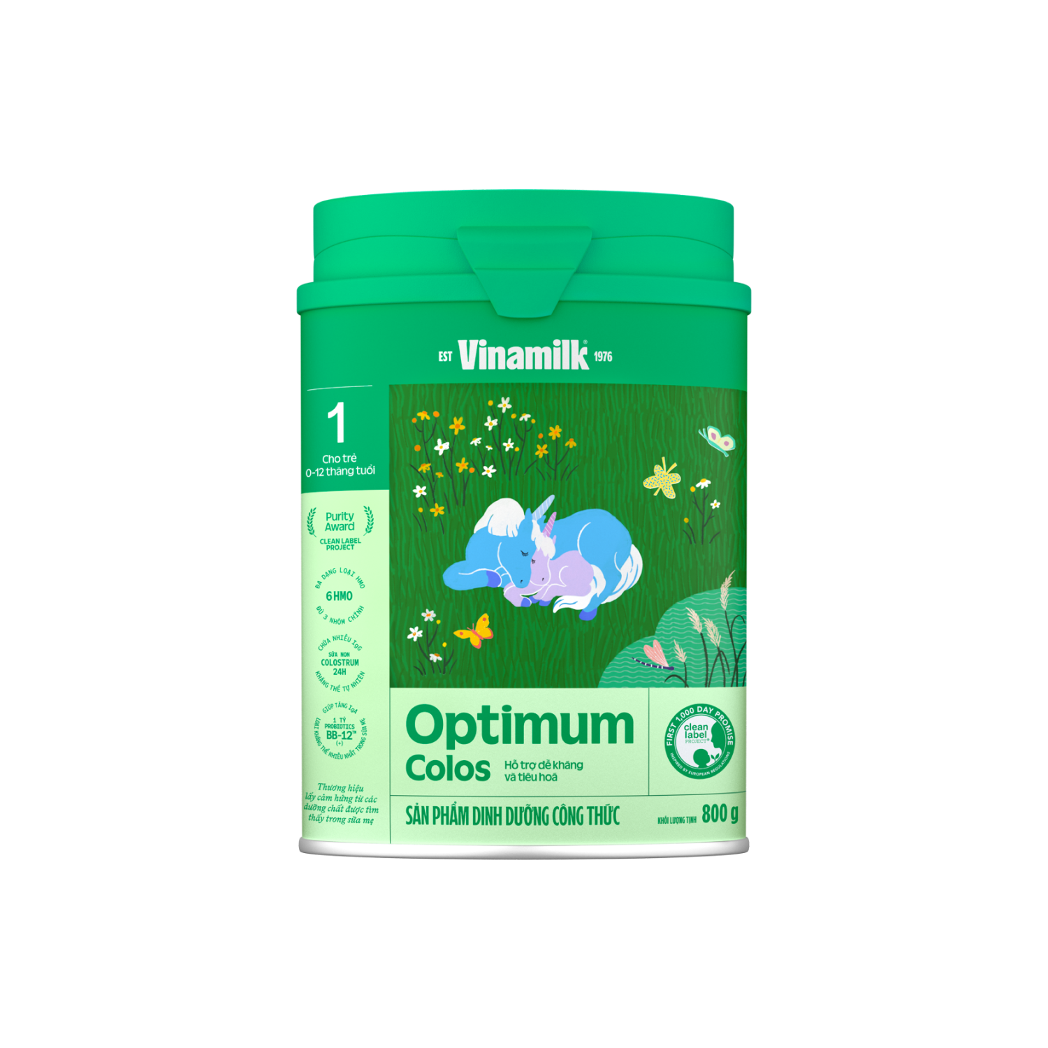 Sữa bột trẻ em Optimum Colos 1 (0-12 tháng) 800g