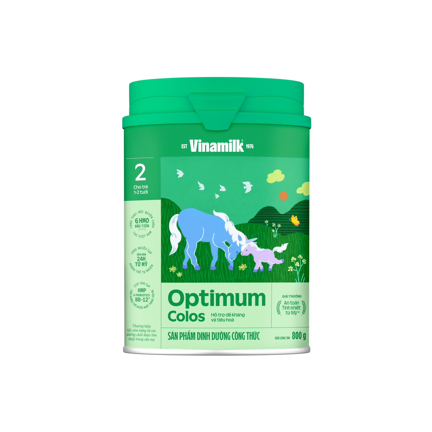 Sữa bột trẻ em Optimum Colos 2 (1-2 tuổi) 800g