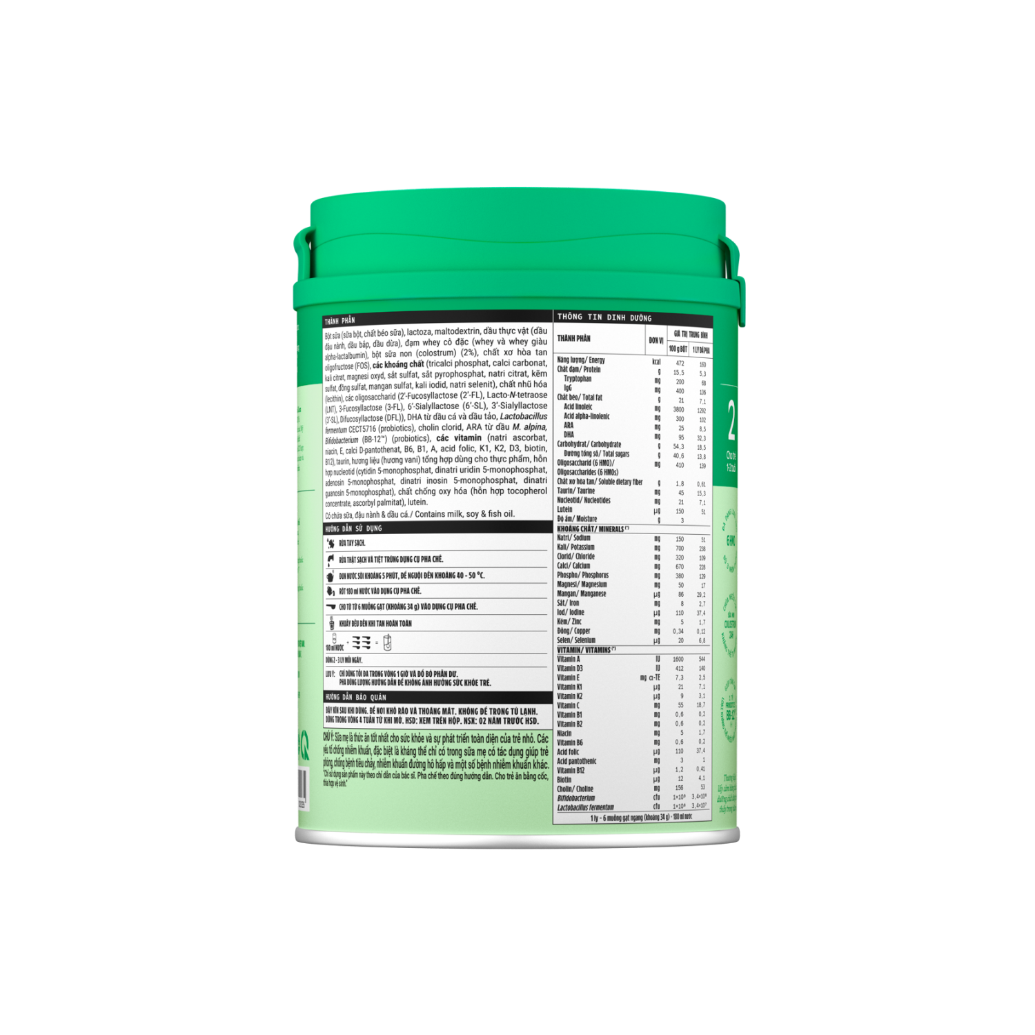 Infant Formula Optimum Colos 2 (1–2 Years) 800g
