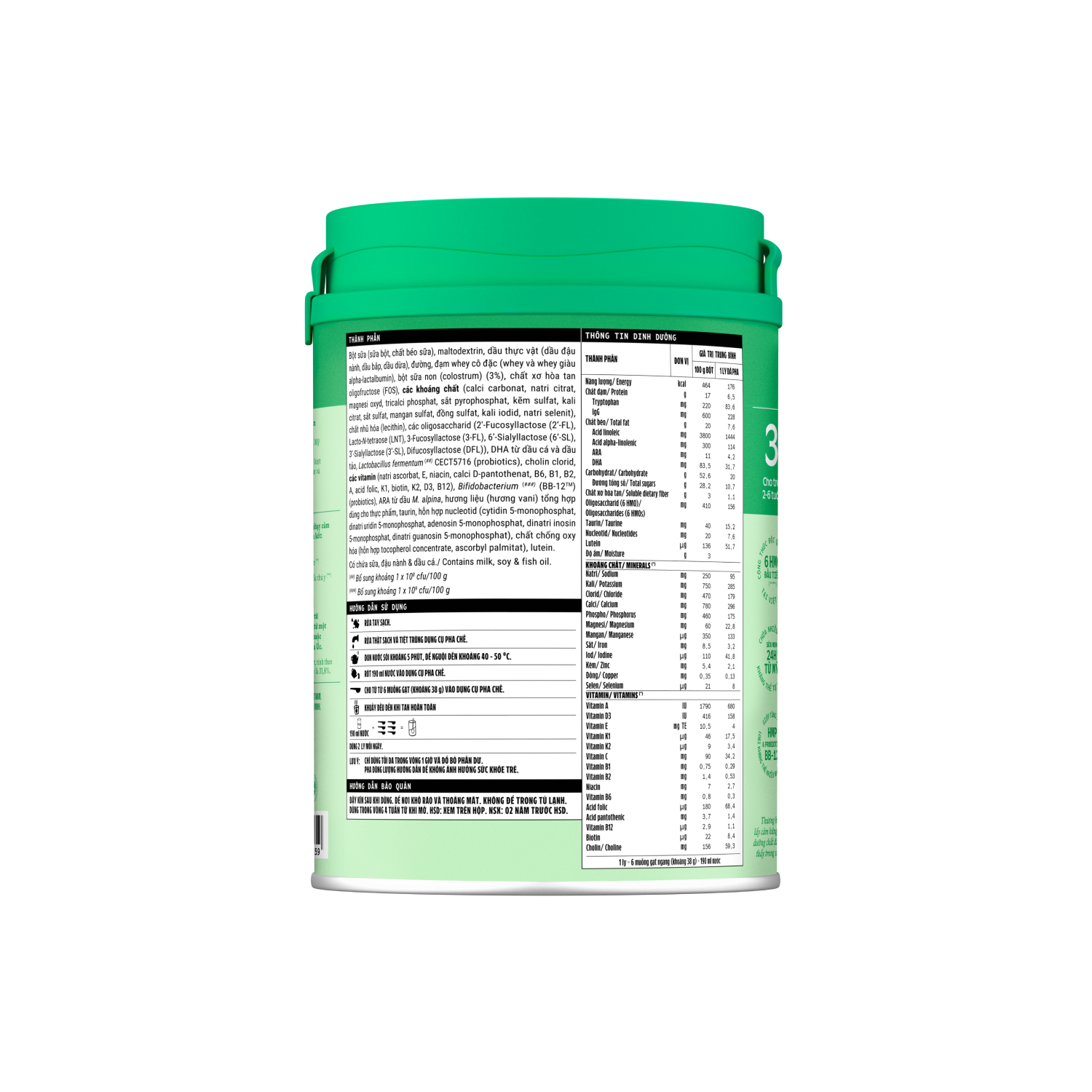 Sữa bột trẻ em Optimum Colos 3 (2-6 tuổi) 800g