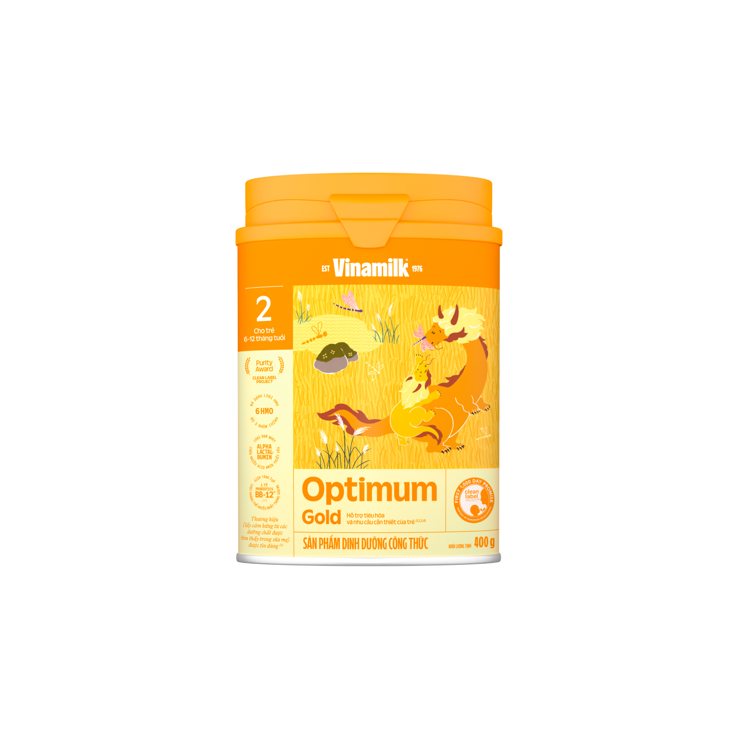 Sữa bột trẻ em Optimum Gold 2 (6-12 tháng) 400g