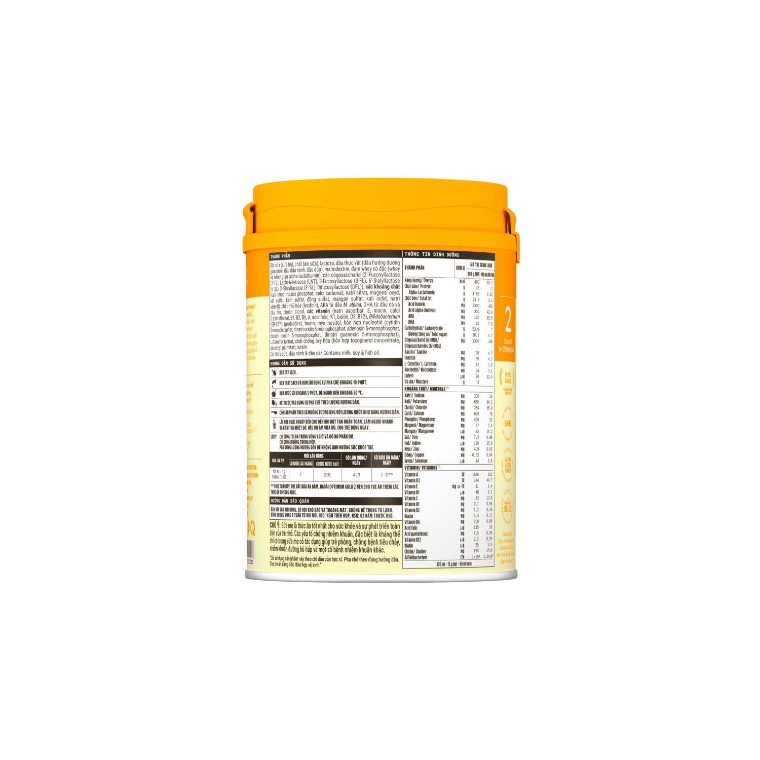 Sữa bột trẻ em Optimum Gold 2 (6-12 tháng) 400g