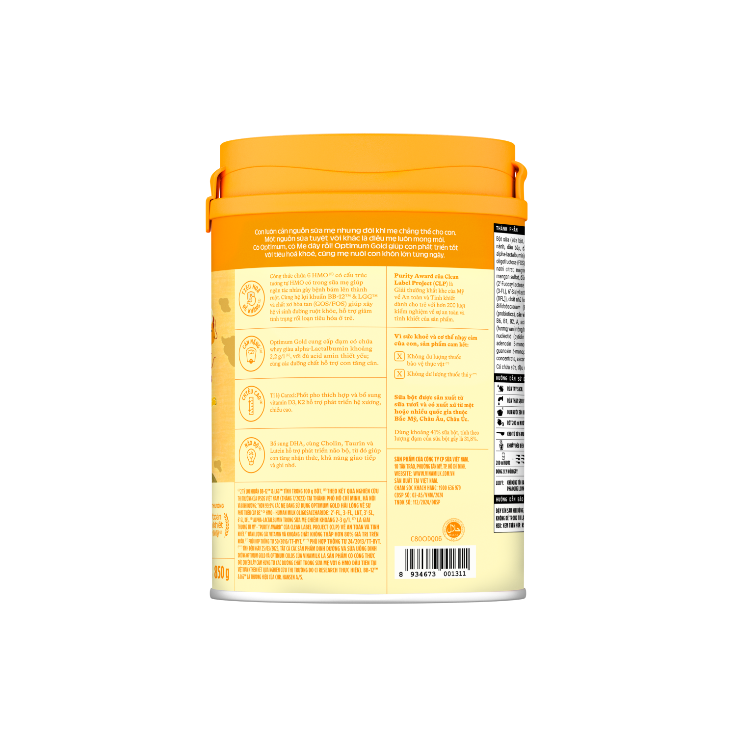 Infant Formula Optimum Gold 4 (2–6 Years) 850g