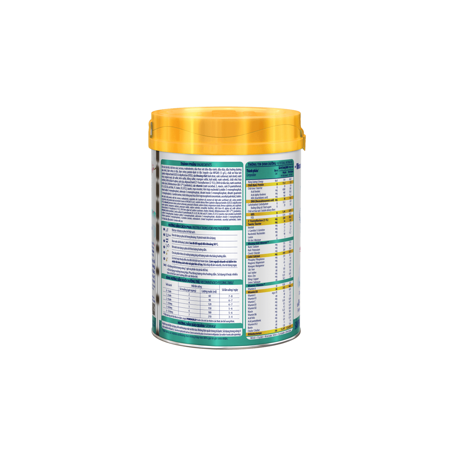 Sữa bột trẻ em YokoGold 1 (0-12 tháng) 350g