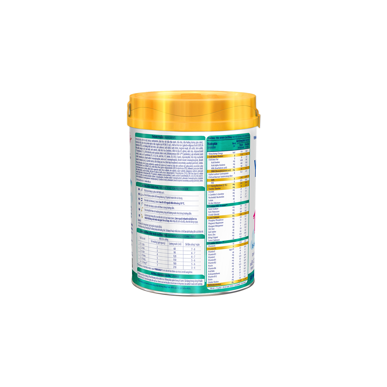 Sữa bột trẻ em YokoGold 1 (0-12 tháng) 350g