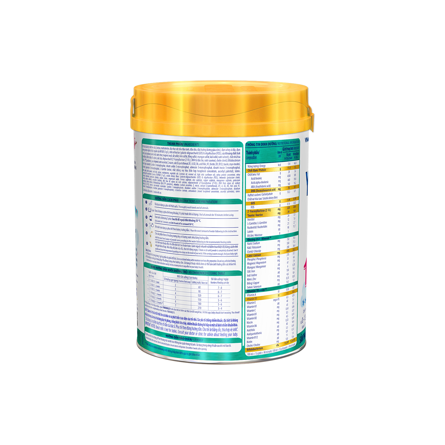 Sữa bột trẻ em YokoGold 1 (0-12 tháng) 850g