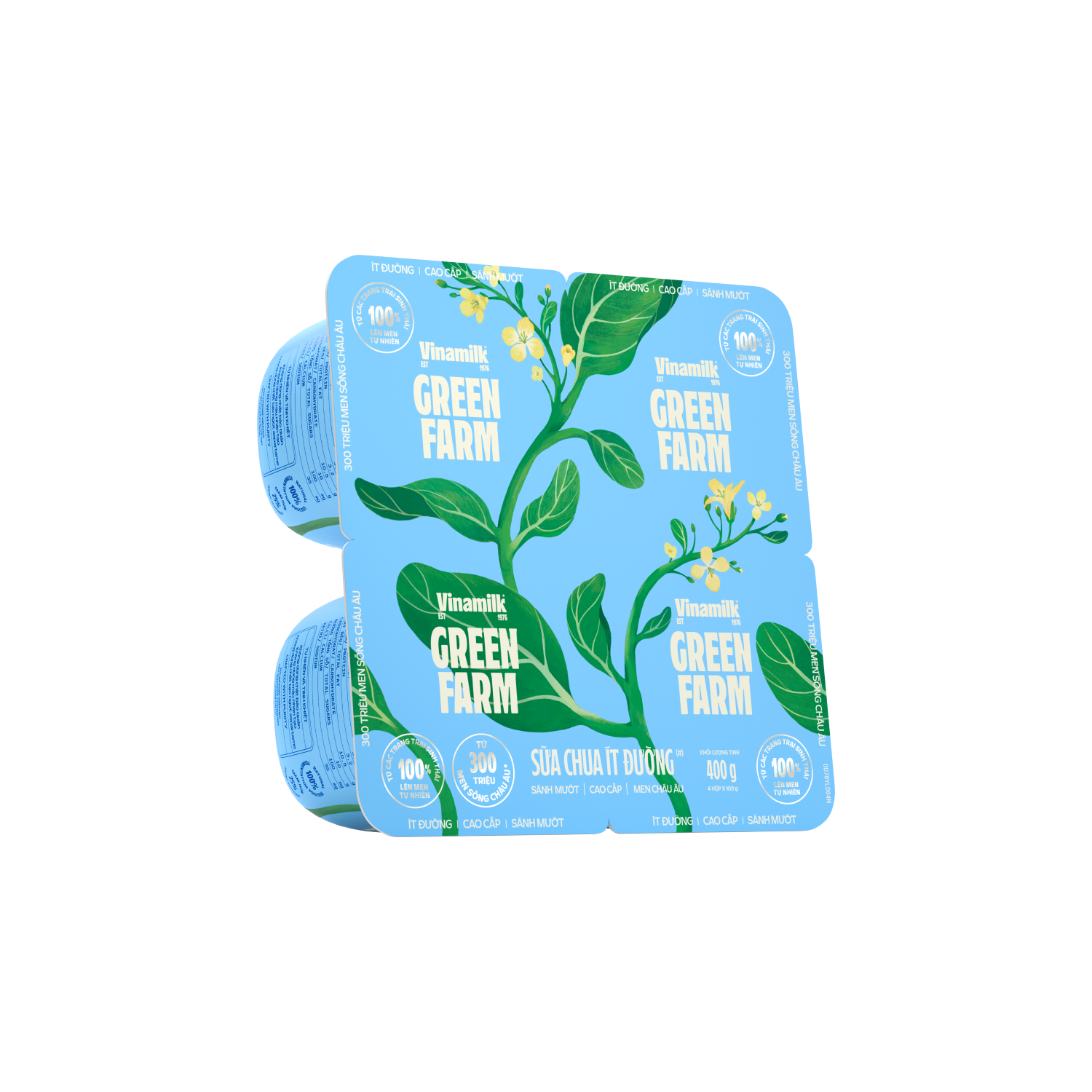 Spoonable Yoghurt Green Farm Less Sugar 100g