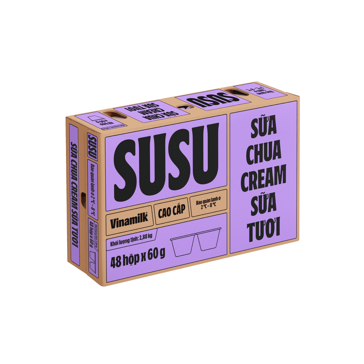 Sữa chua ăn SuSu Cream sữa tươi 60g