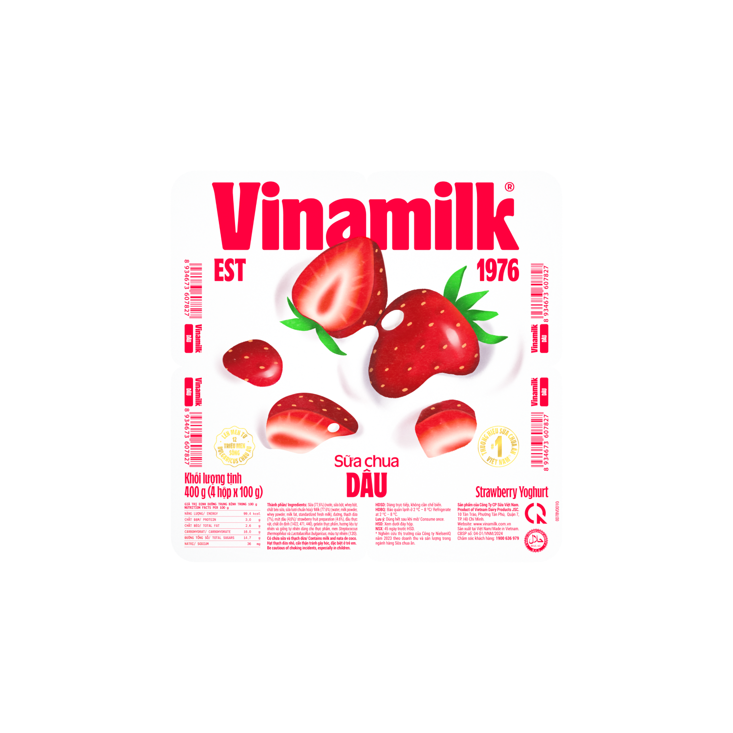 Sữa chua ăn Vinamilk Dâu 100g