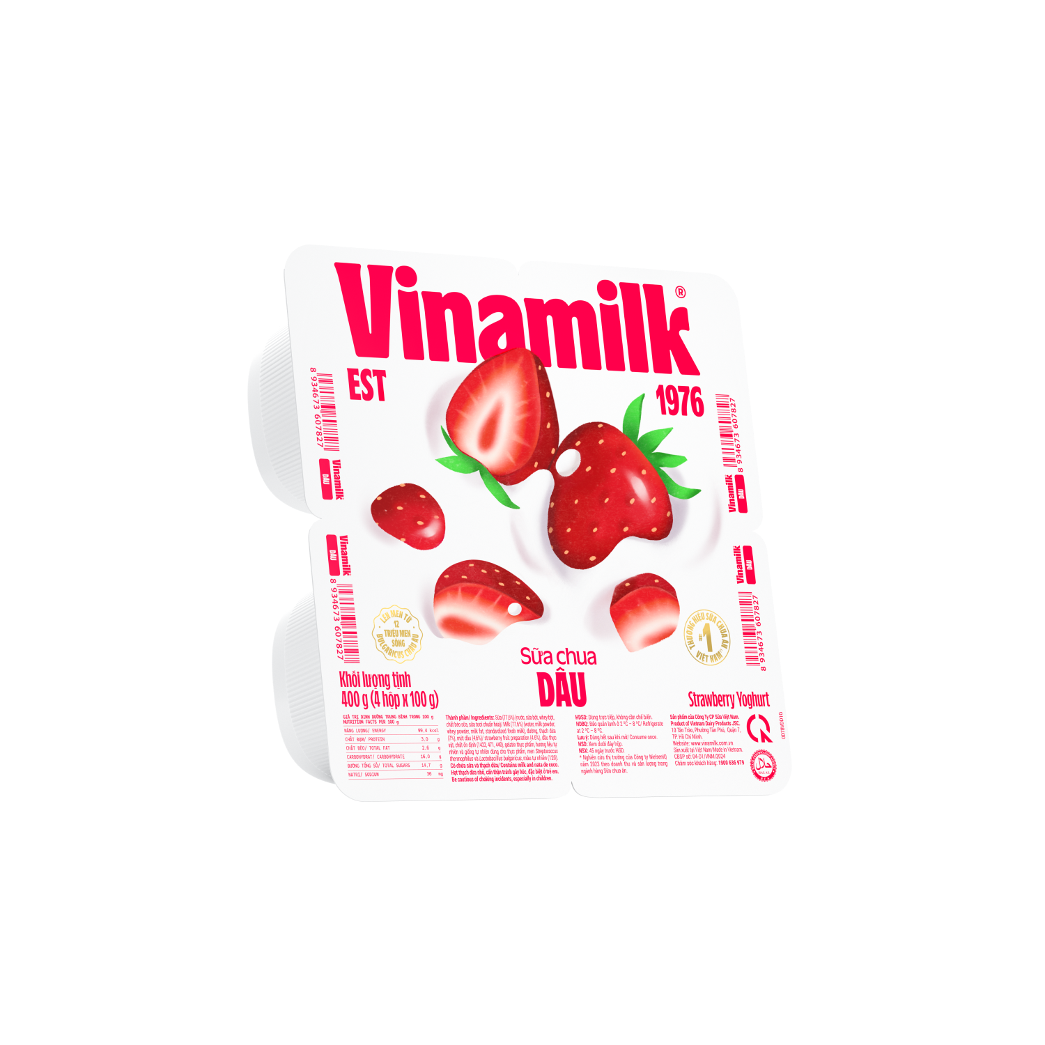 Sữa chua ăn Vinamilk Dâu 100g