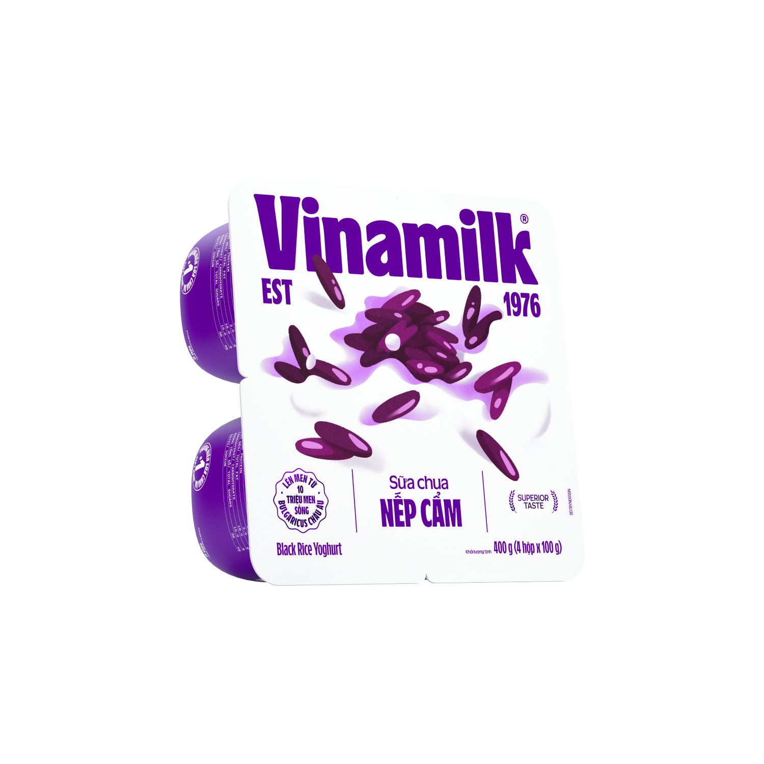 Sữa chua ăn Vinamilk Nếp Cẩm 100g