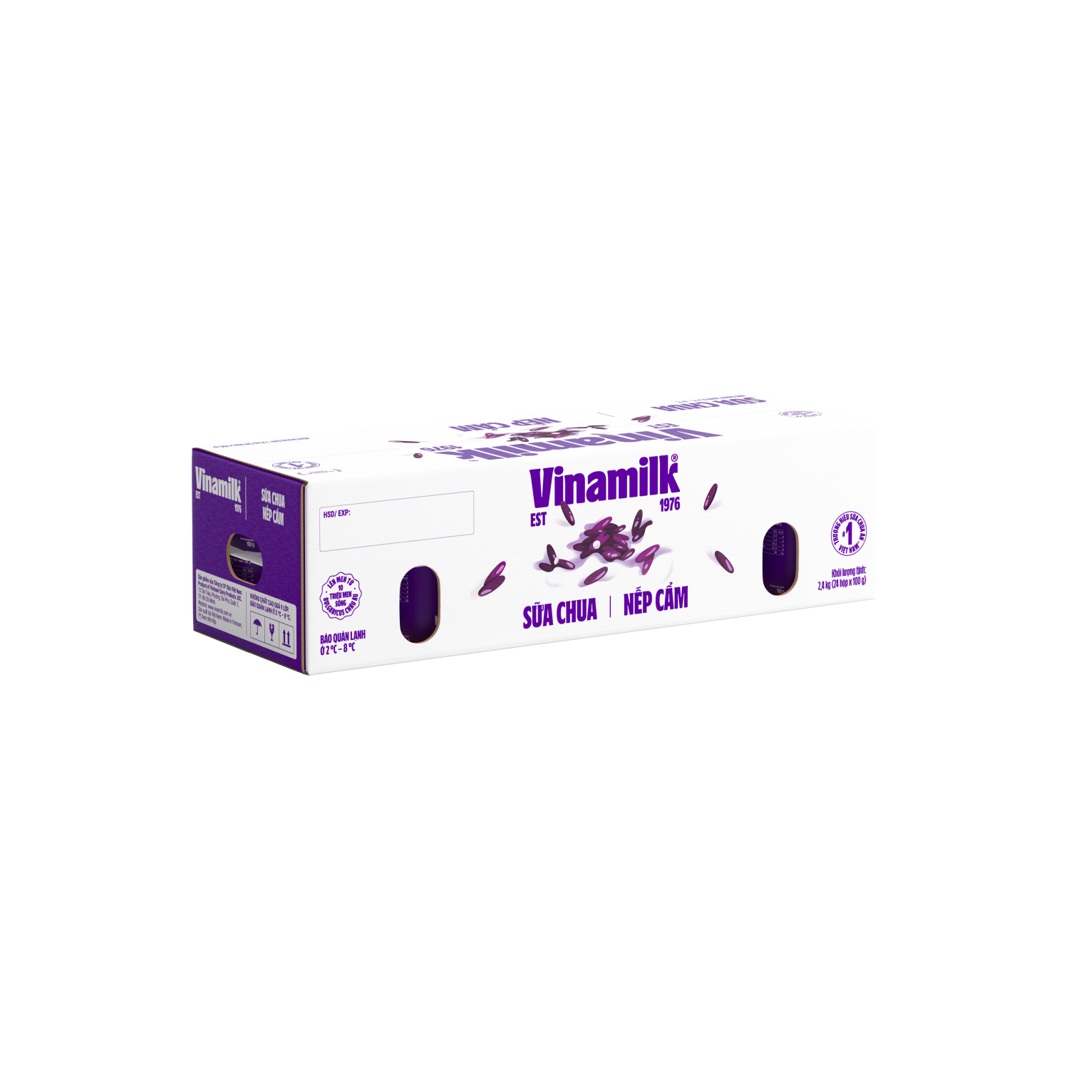Sữa chua ăn Vinamilk Nếp Cẩm 100g