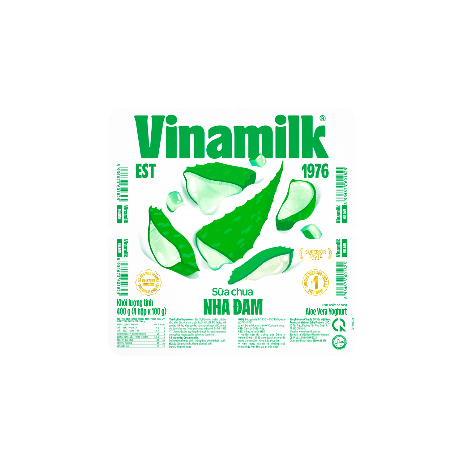 Sữa chua ăn Vinamilk Nha Đam 100g