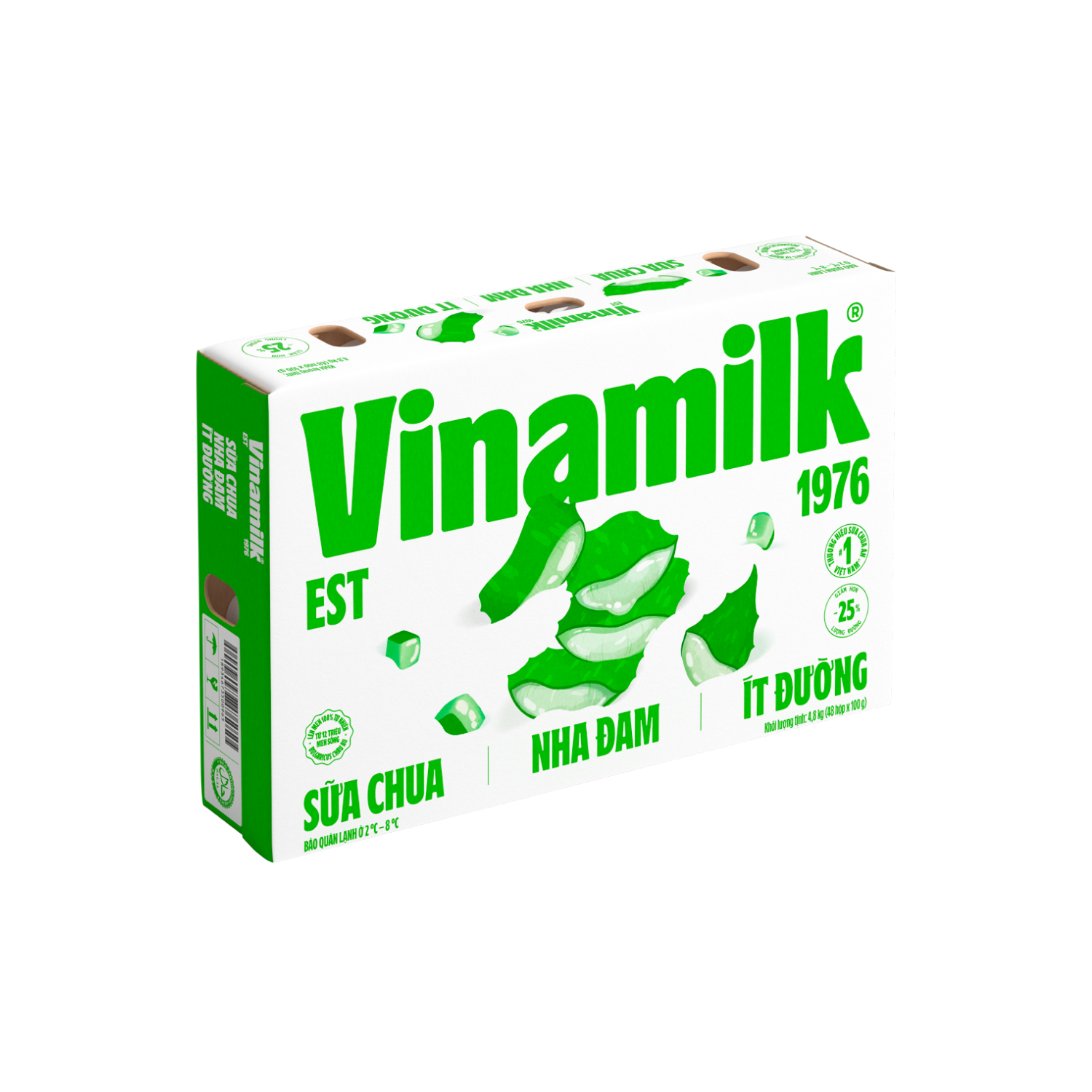 Sữa chua ăn Vinamilk Nha Đam ít đường 100g