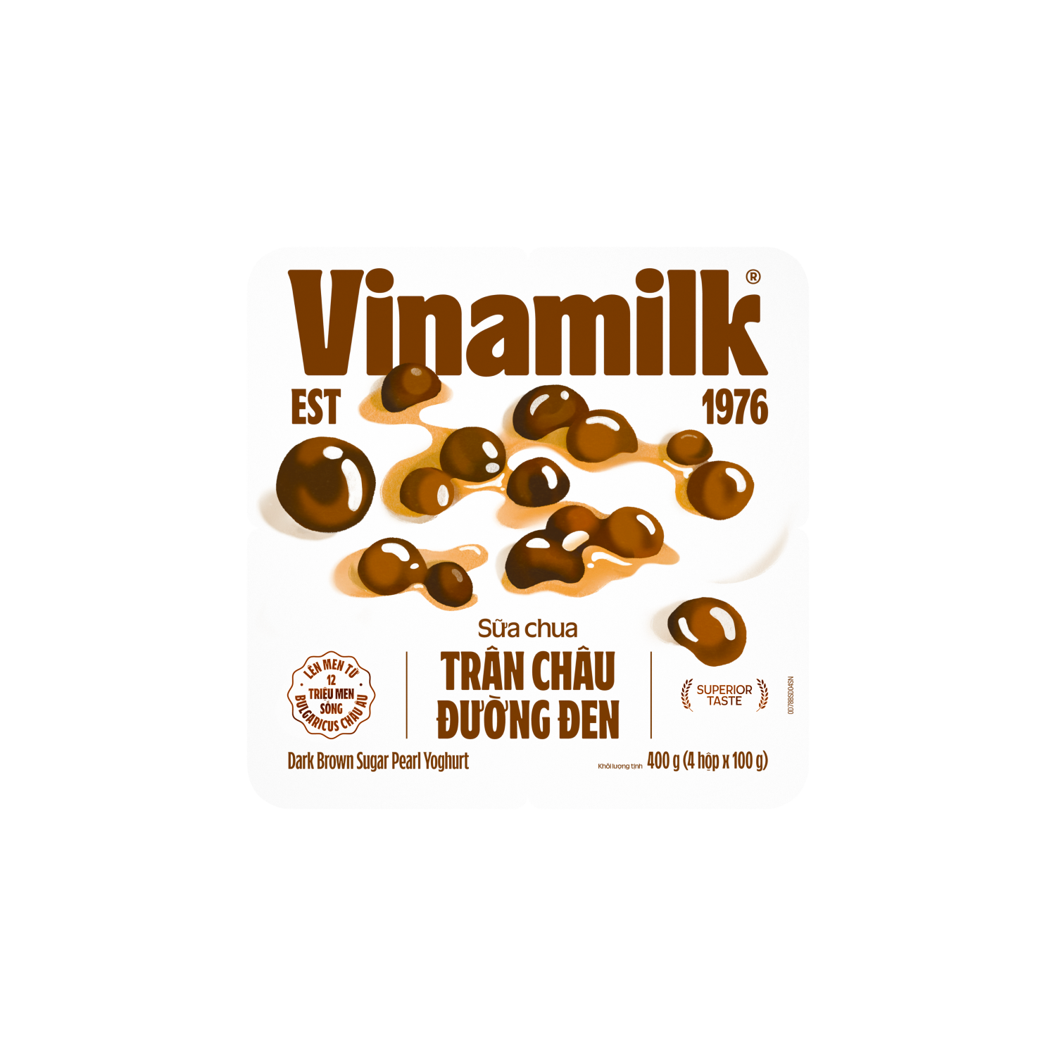 Sữa chua ăn Vinamilk Trân Châu Đường Đen 100g