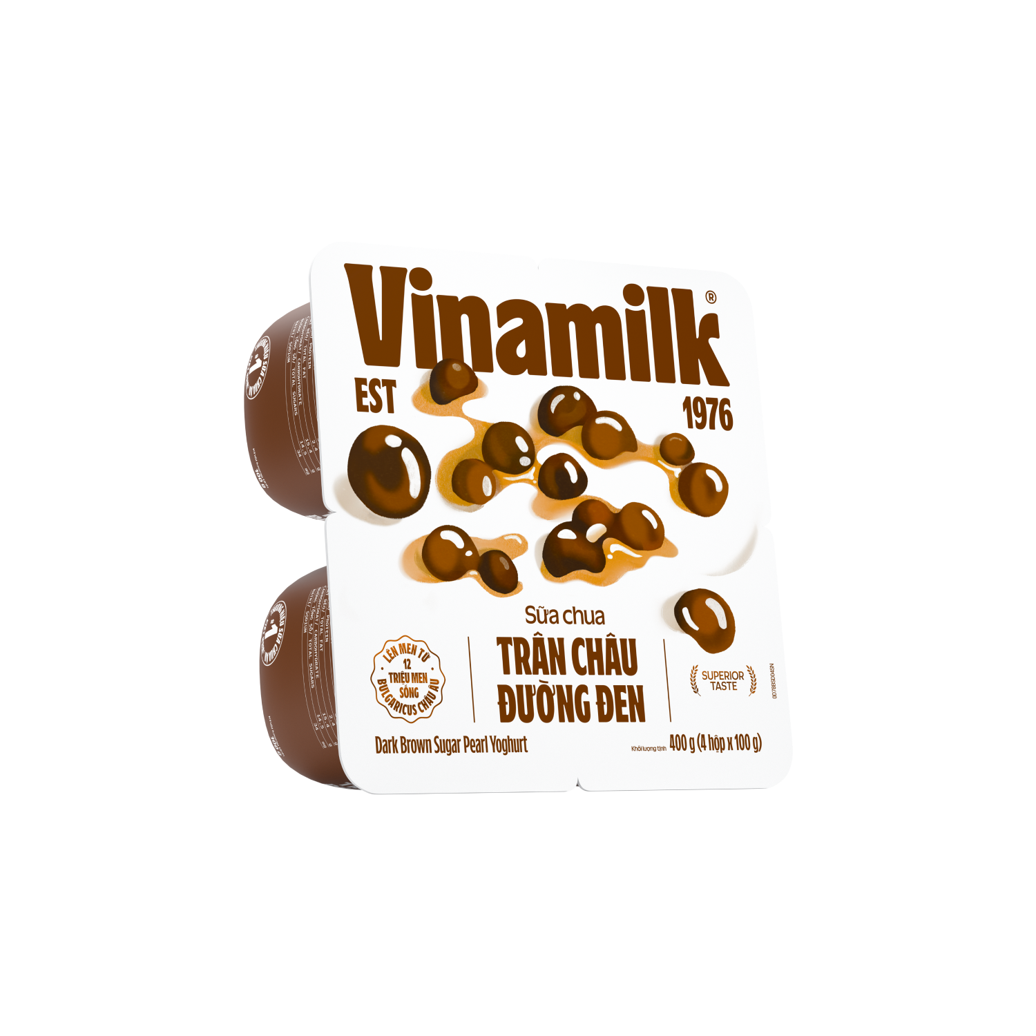 Sữa chua ăn Vinamilk Trân Châu Đường Đen 100g