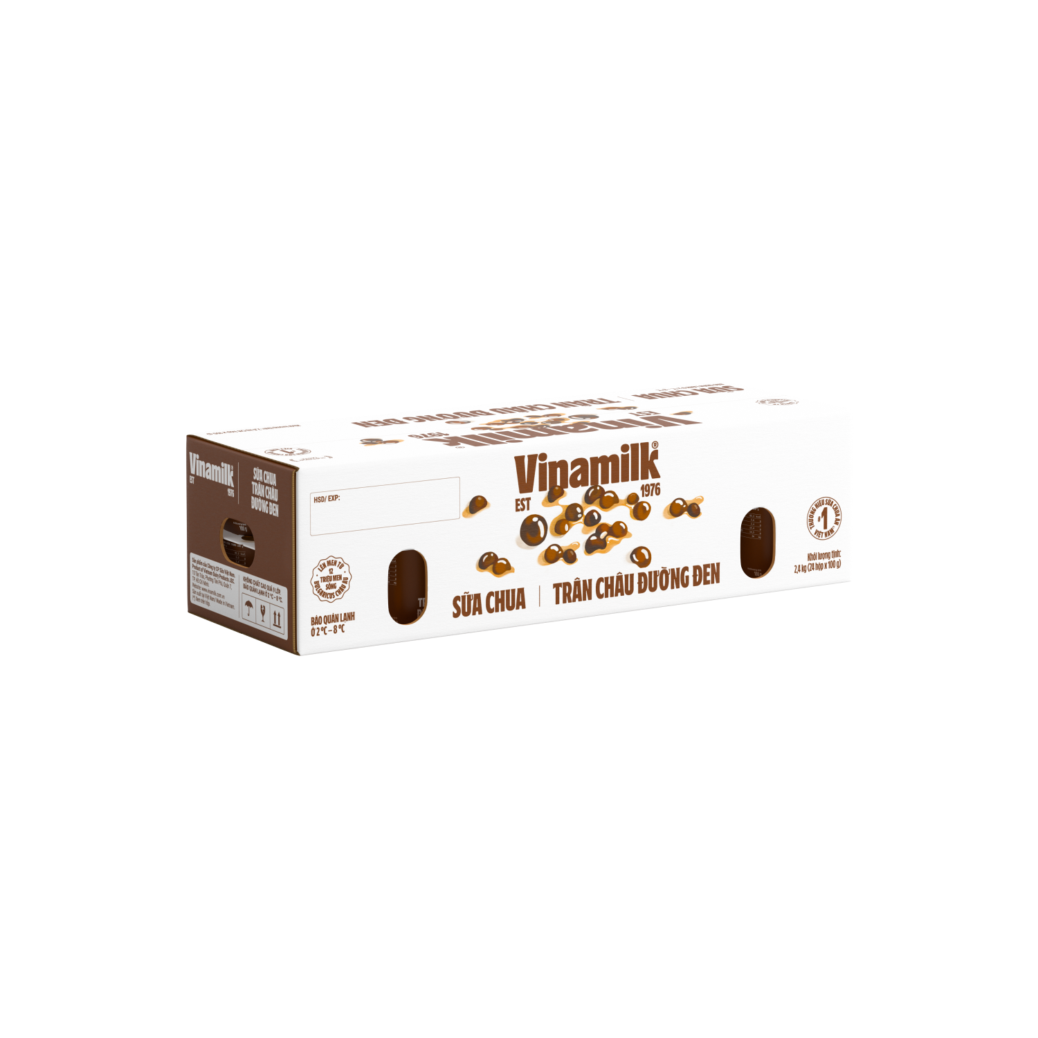 Sữa chua ăn Vinamilk Trân Châu Đường Đen 100g