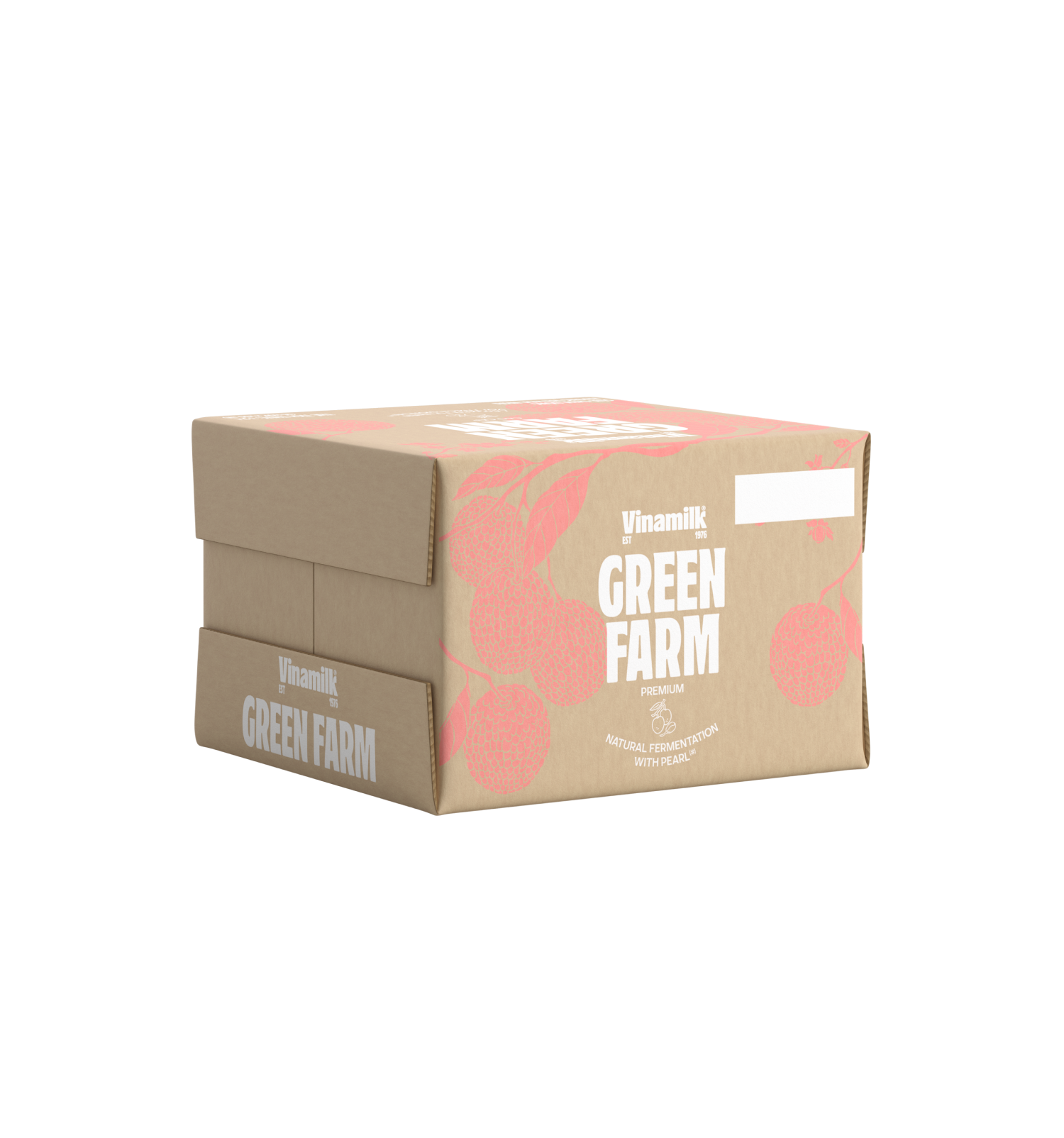 Pasteurized Drinking Yoghurt Green Farm Lychee & Jasmine Flavours 200ml