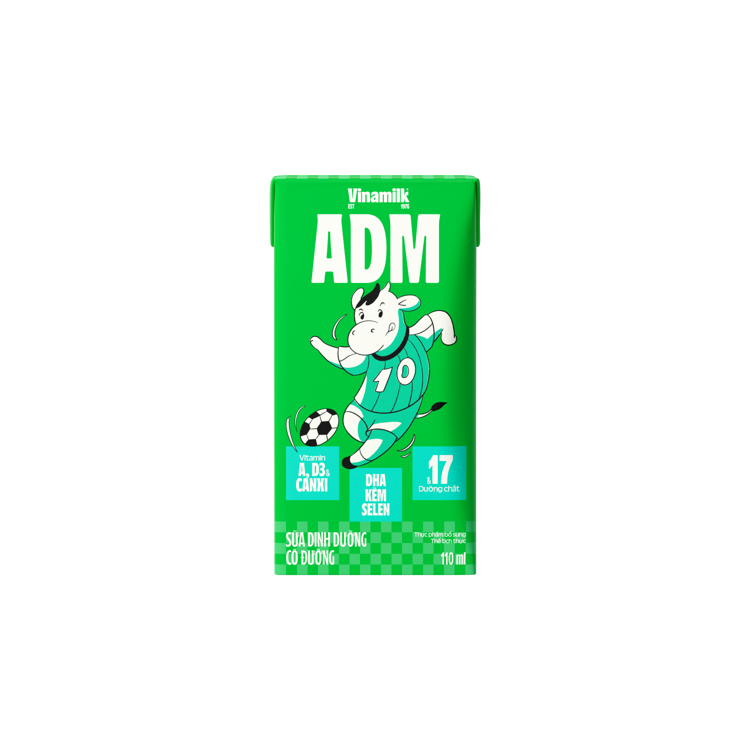 Sữa dinh dưỡng ADM Có Đường 110ml Thùng 48 hộp