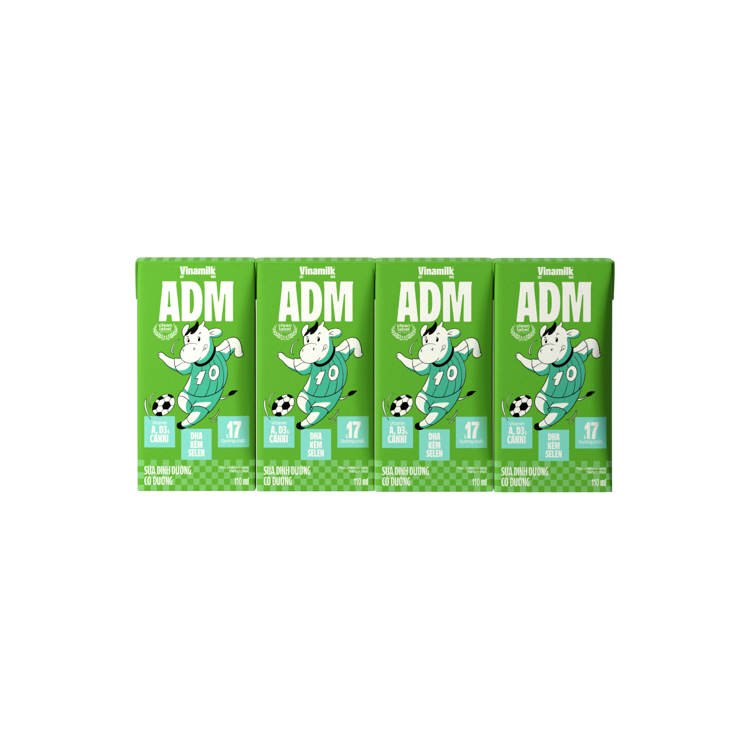 Sữa dinh dưỡng ADM Có Đường 110ml