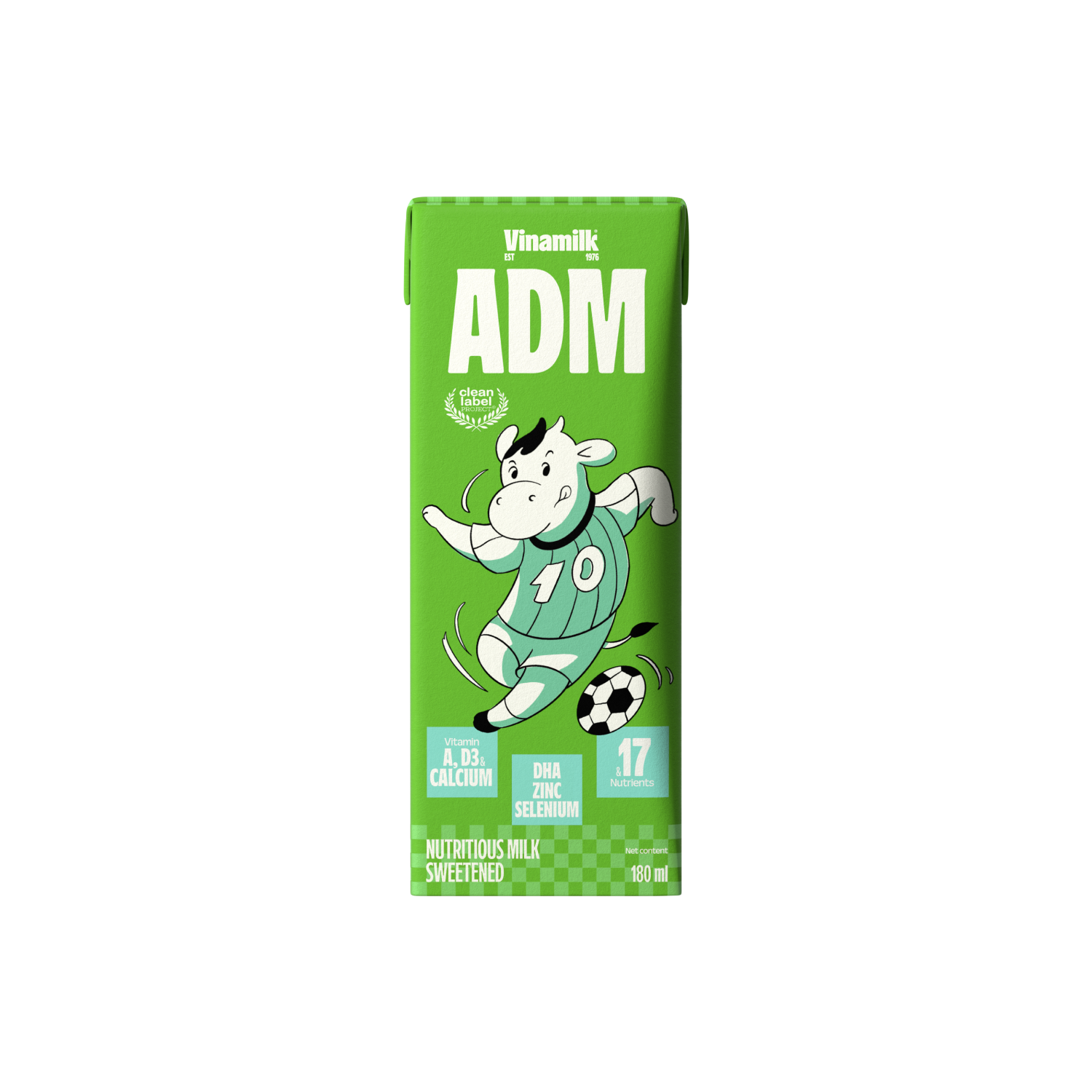 Sữa dinh dưỡng ADM Có Đường 180ml