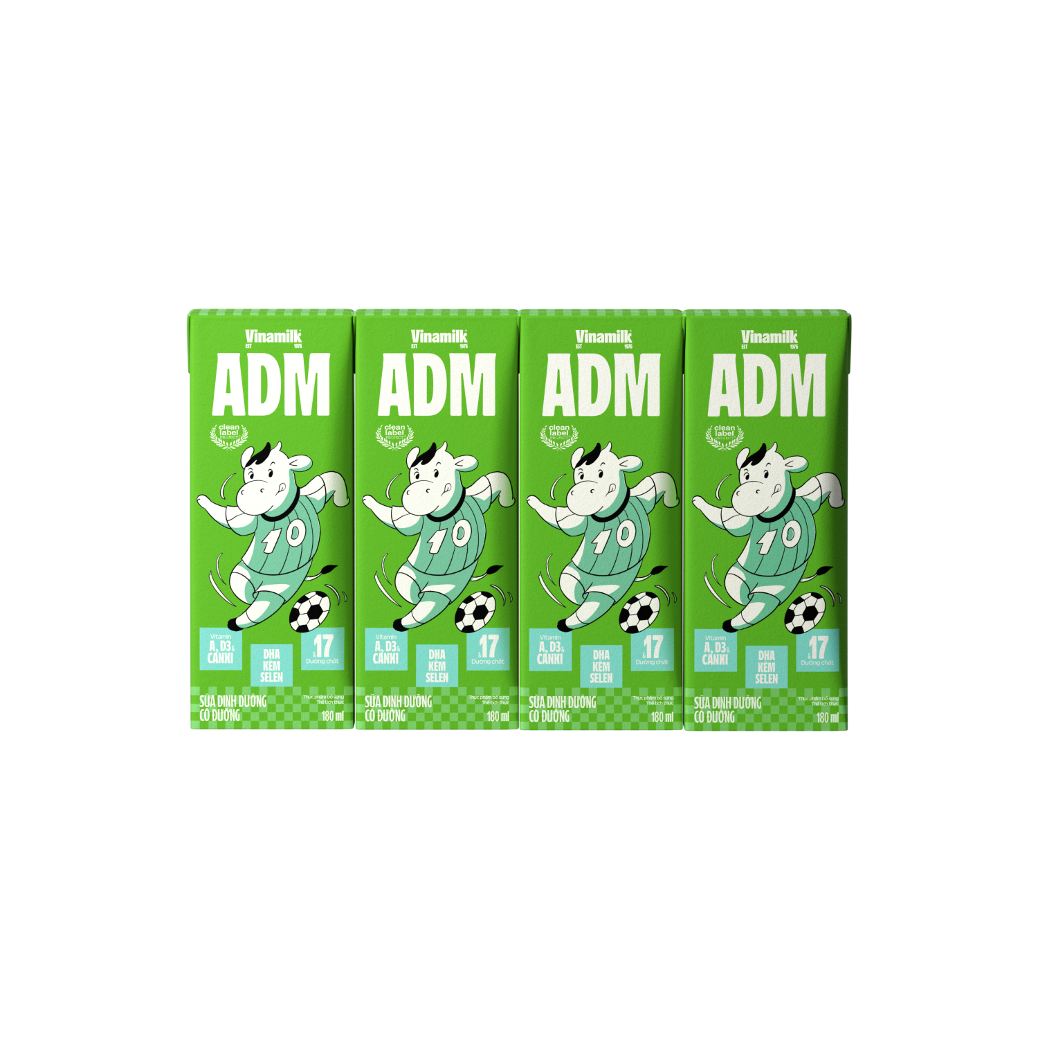 Sữa dinh dưỡng ADM Có Đường 180ml