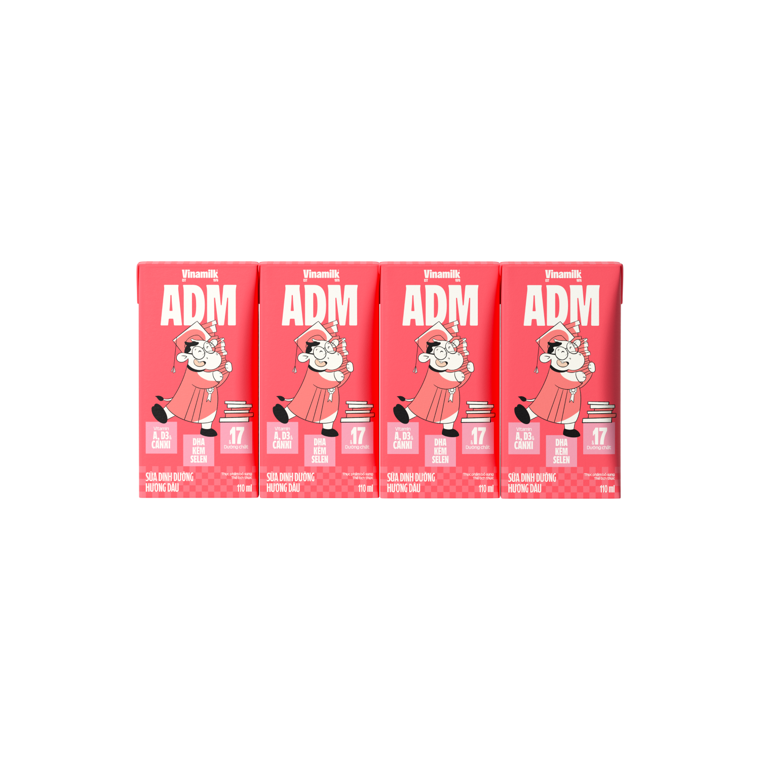 Sữa dinh dưỡng ADM Hương Dâu 110ml
