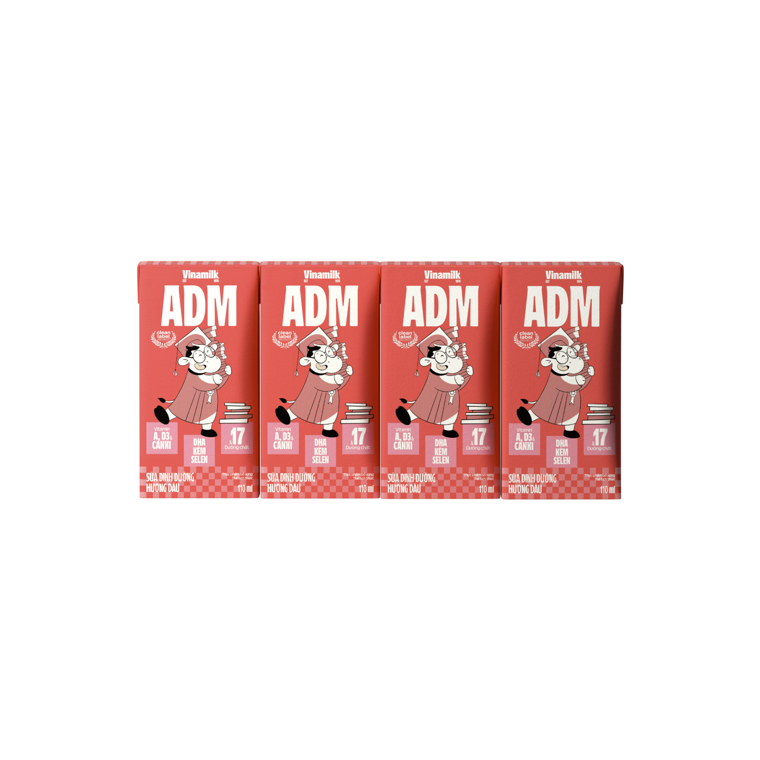 Sữa dinh dưỡng ADM Hương Dâu 110ml