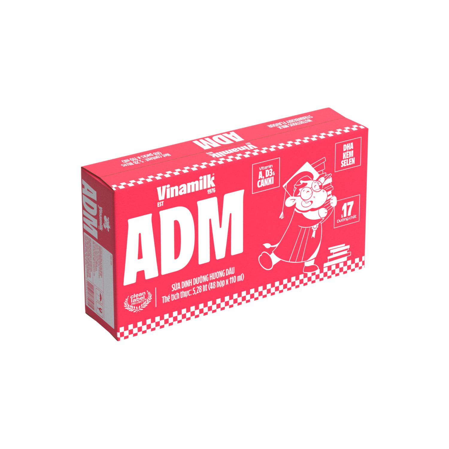 Sữa dinh dưỡng ADM Hương Dâu 110ml