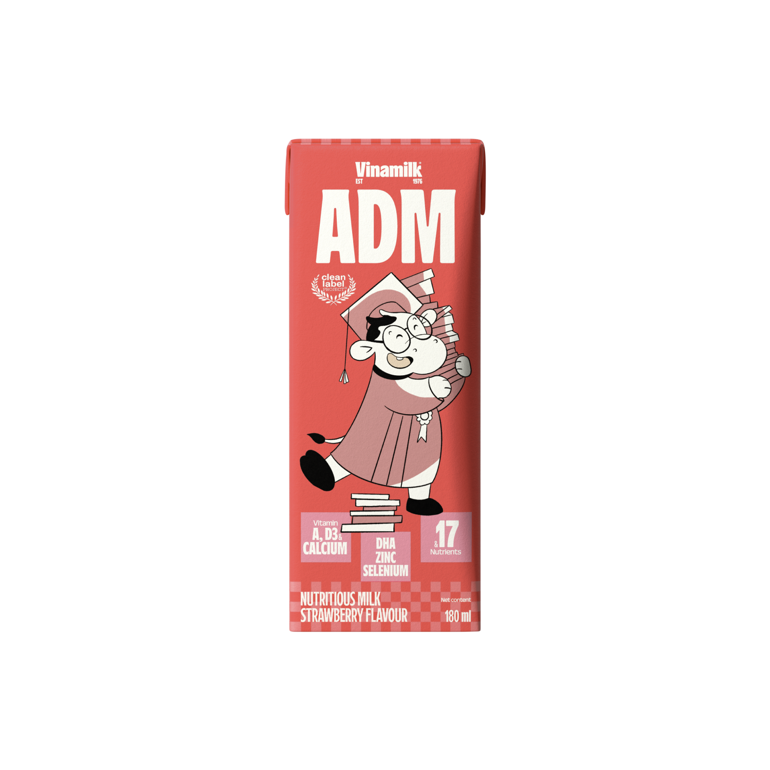 Sữa dinh dưỡng ADM Hương Dâu 180ml