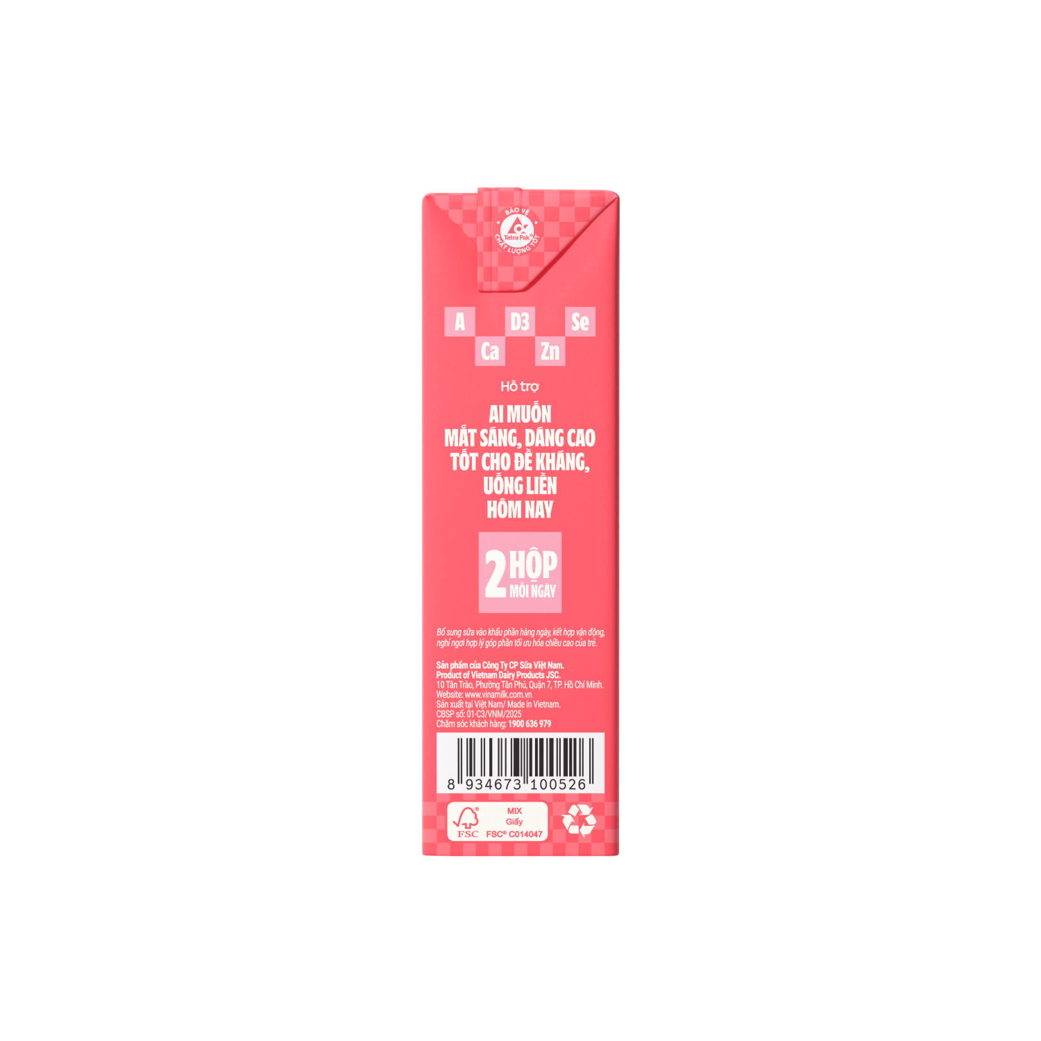 Sữa dinh dưỡng ADM Hương Dâu 180ml