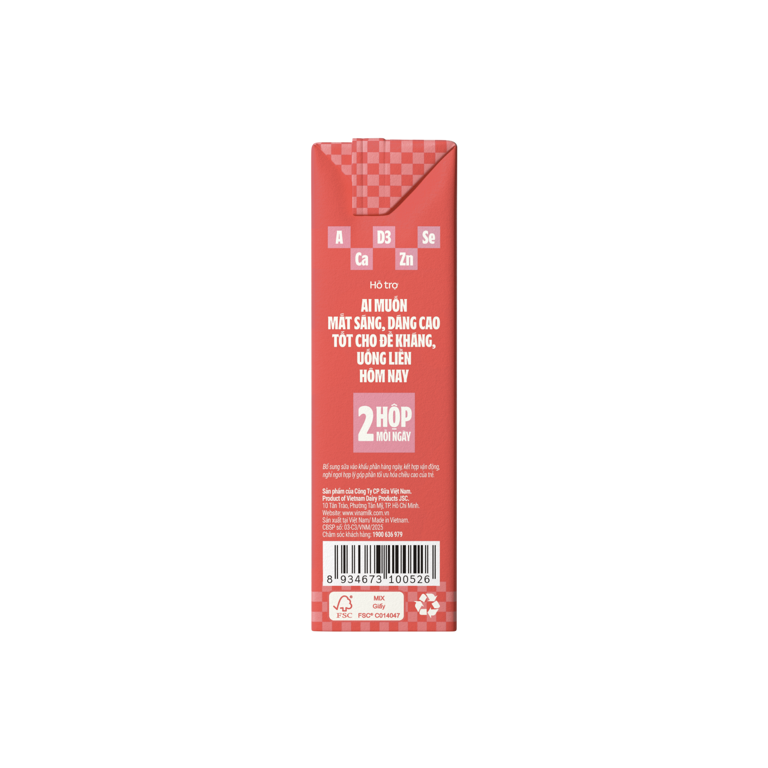 Sữa dinh dưỡng ADM Hương Dâu 180ml