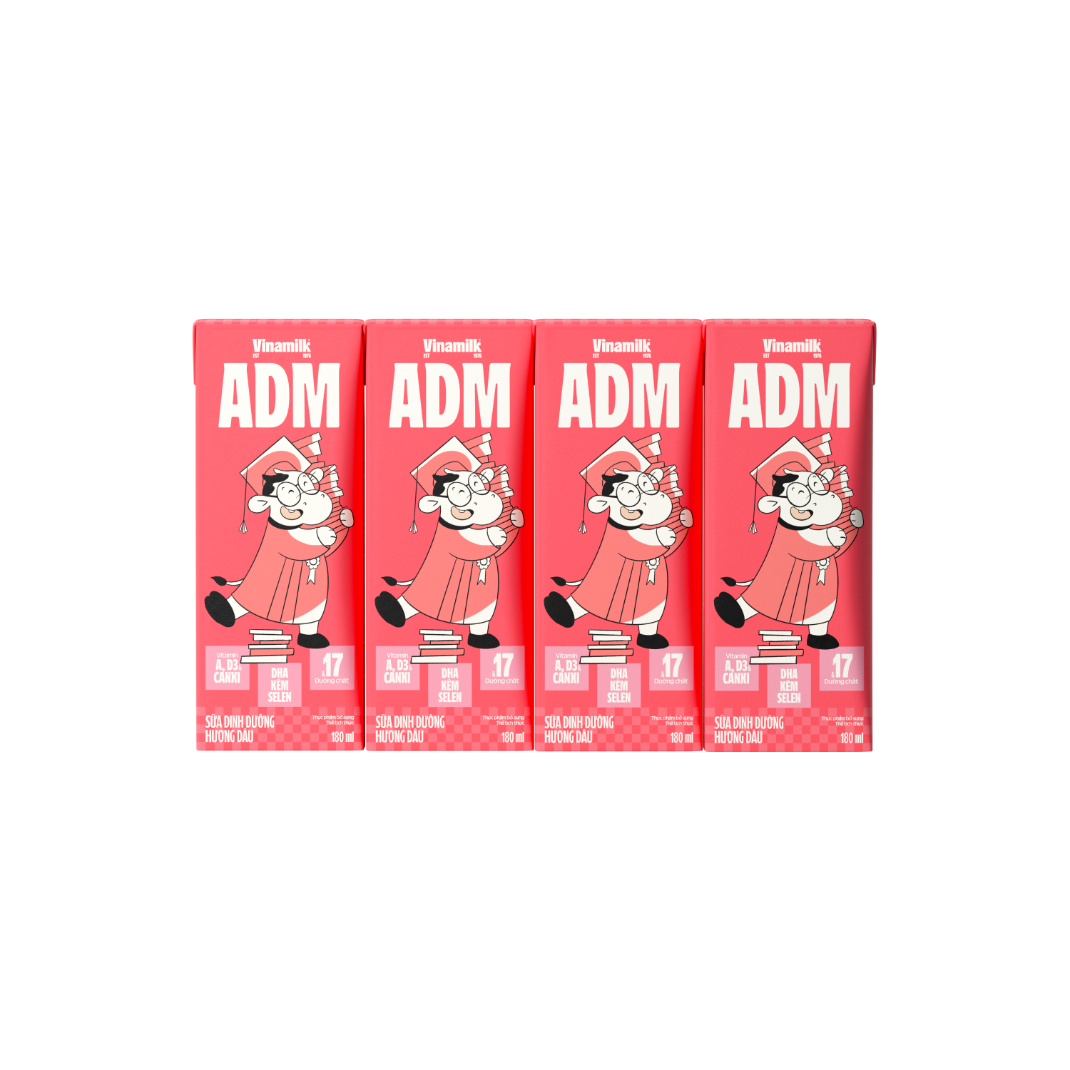 Sữa dinh dưỡng ADM Hương Dâu 180ml
