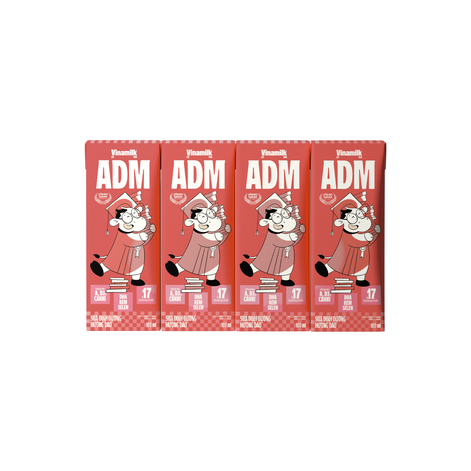 Sữa dinh dưỡng ADM Hương Dâu 180ml