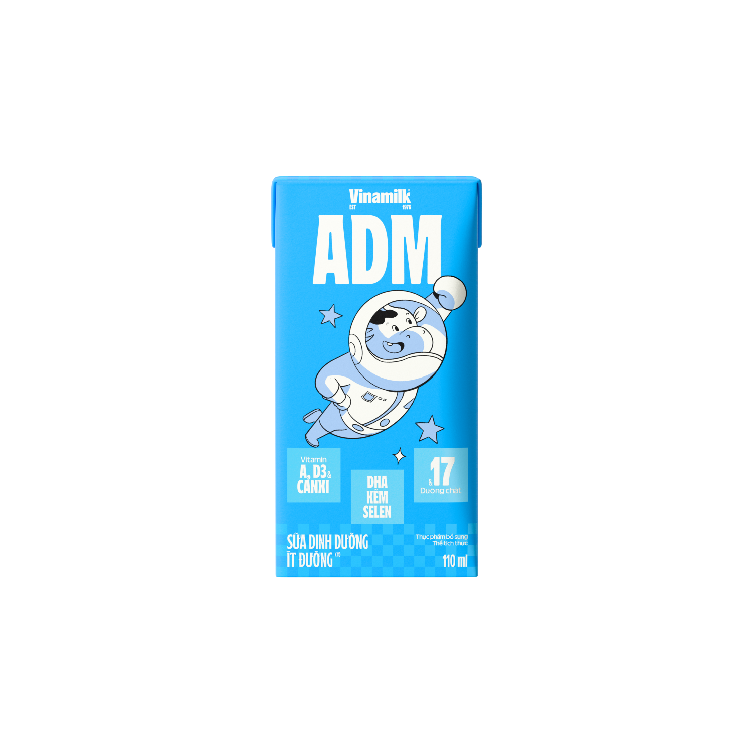 Sữa dinh dưỡng ADM Ít Đường 110ml Thùng 48 hộp