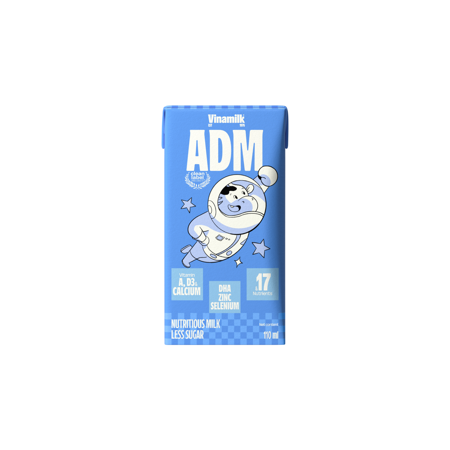 Sữa dinh dưỡng ADM Ít Đường 110ml