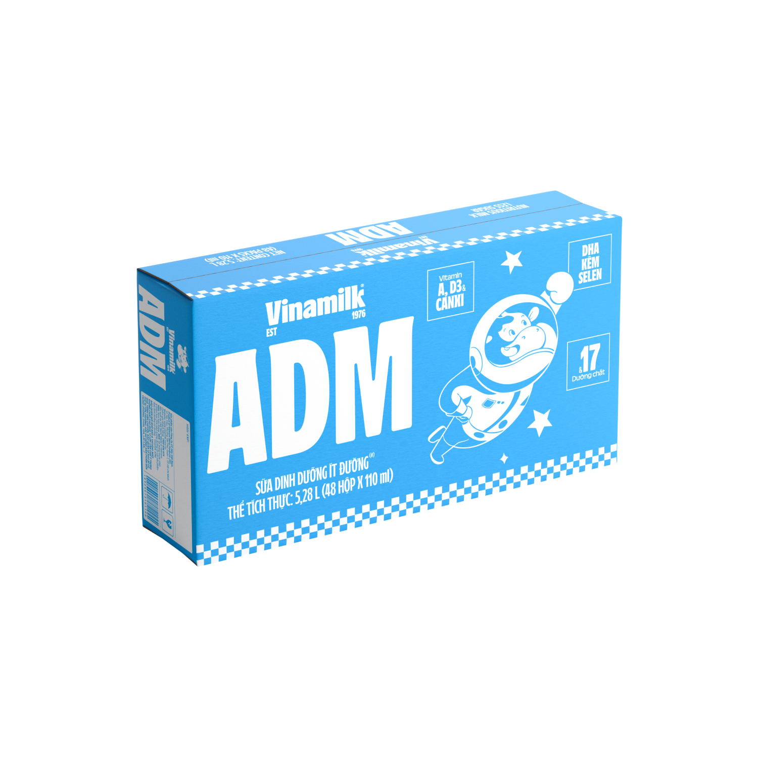 Sữa dinh dưỡng ADM Ít Đường 110ml