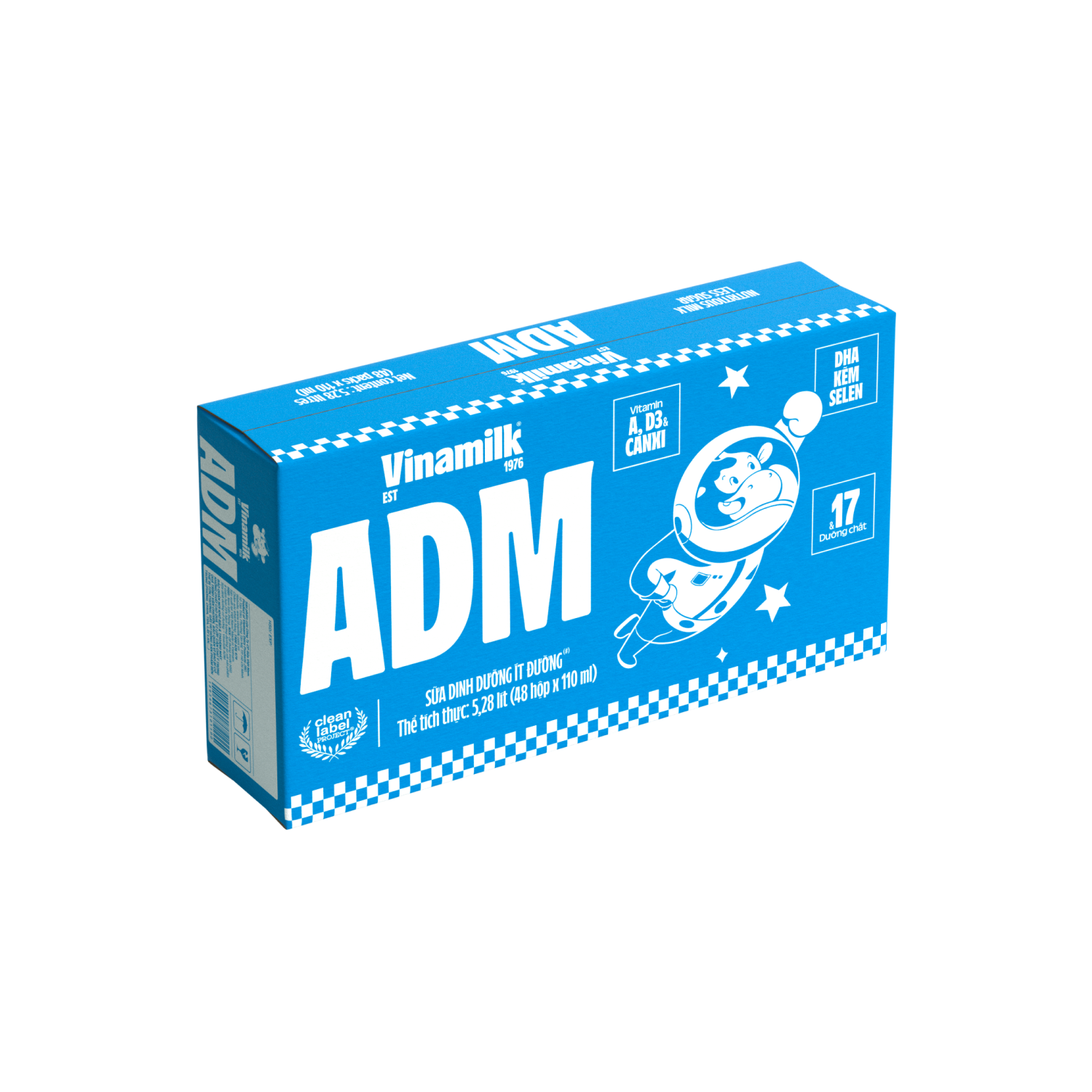 Sữa dinh dưỡng ADM Ít Đường 110ml