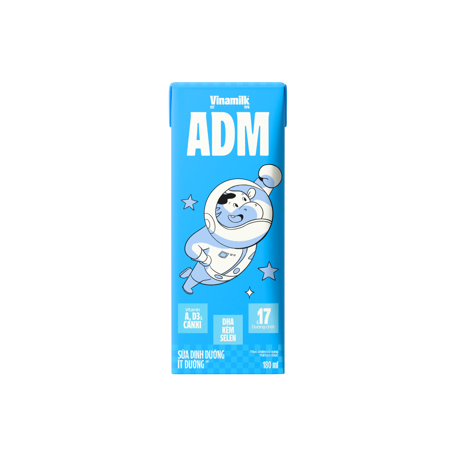 Sữa dinh dưỡng ADM Ít Đường 180ml