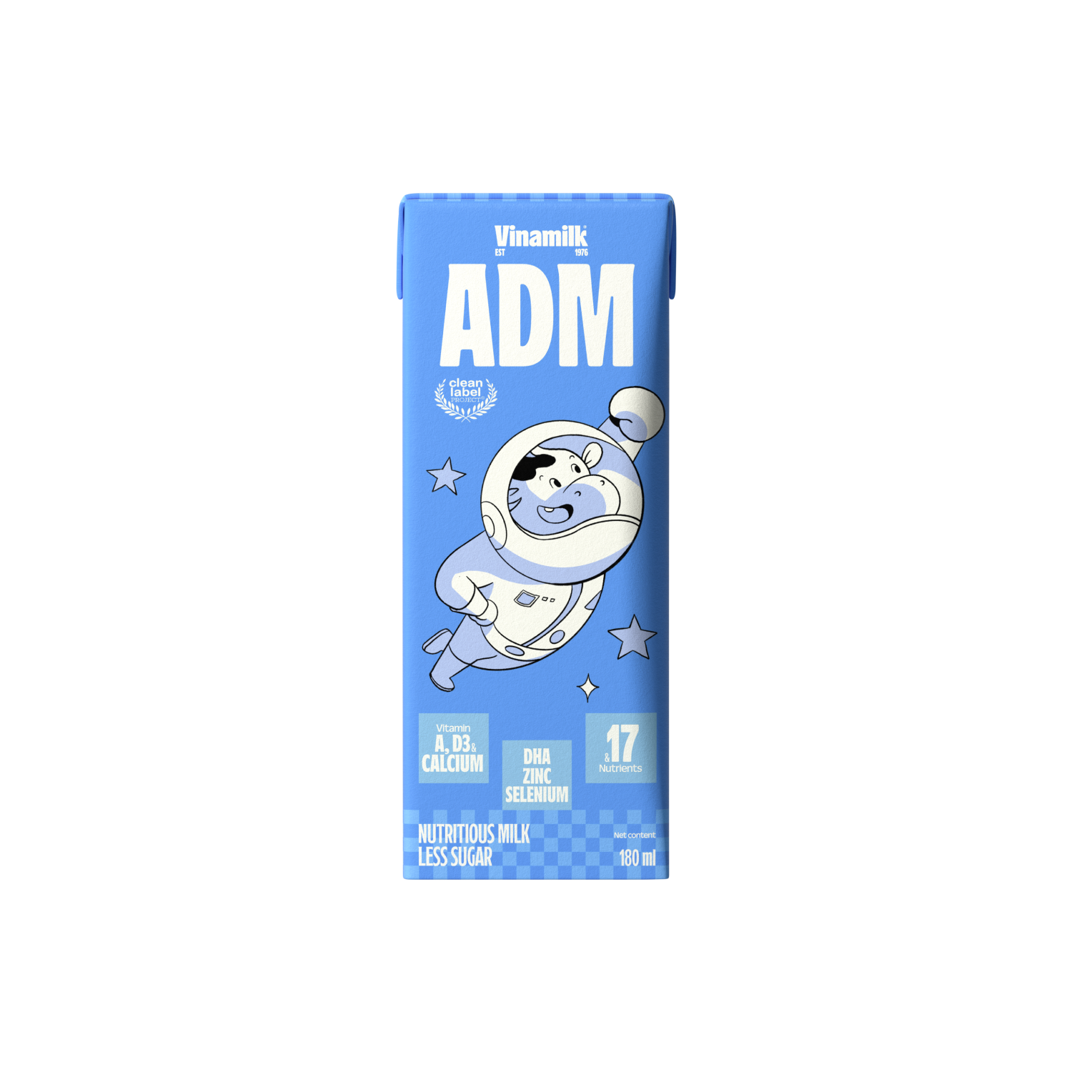 Sữa dinh dưỡng ADM Ít Đường 180ml