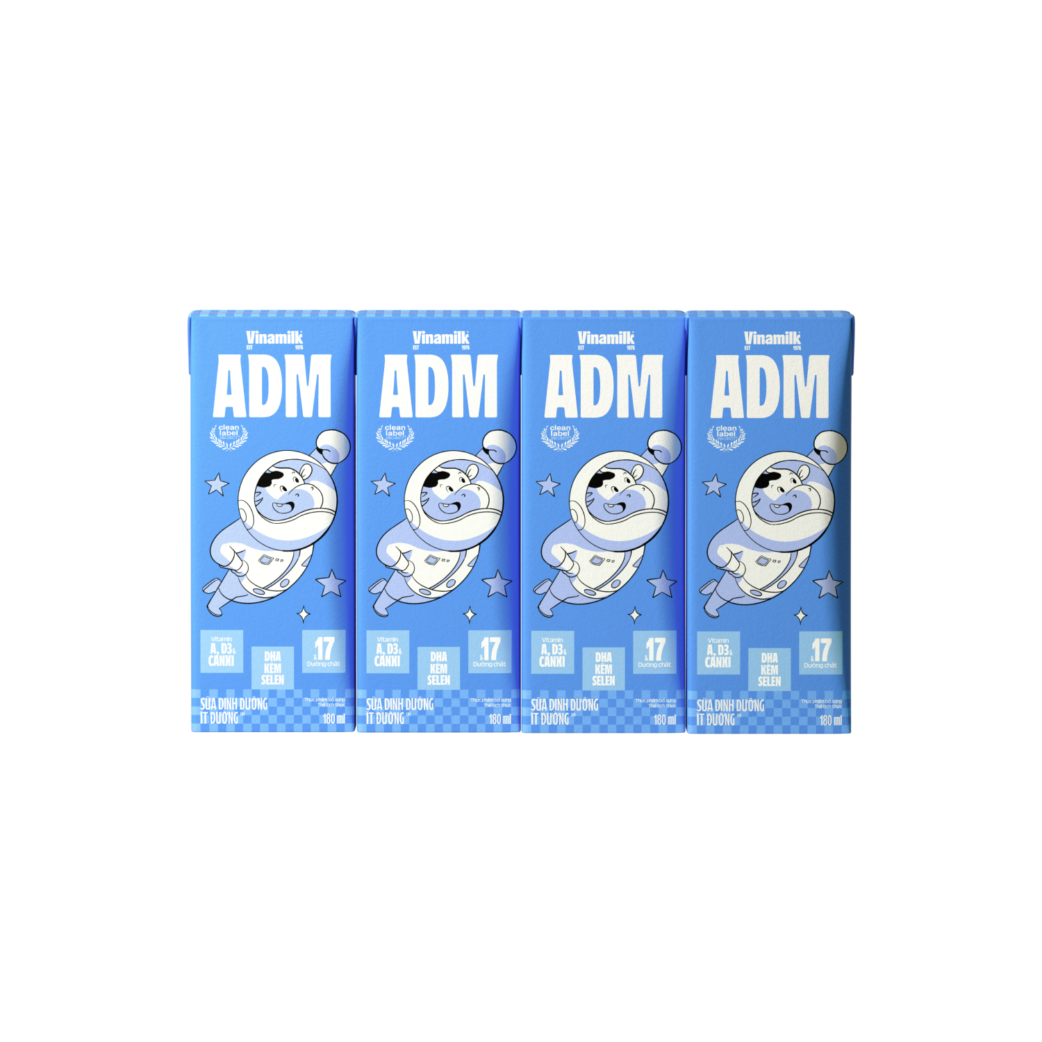 Sữa dinh dưỡng ADM Ít Đường 180ml