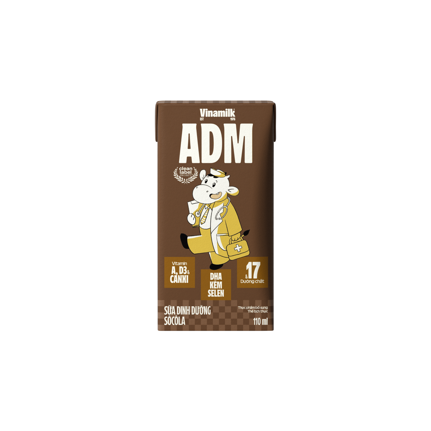 Sữa dinh dưỡng ADM Sôcôla 110ml