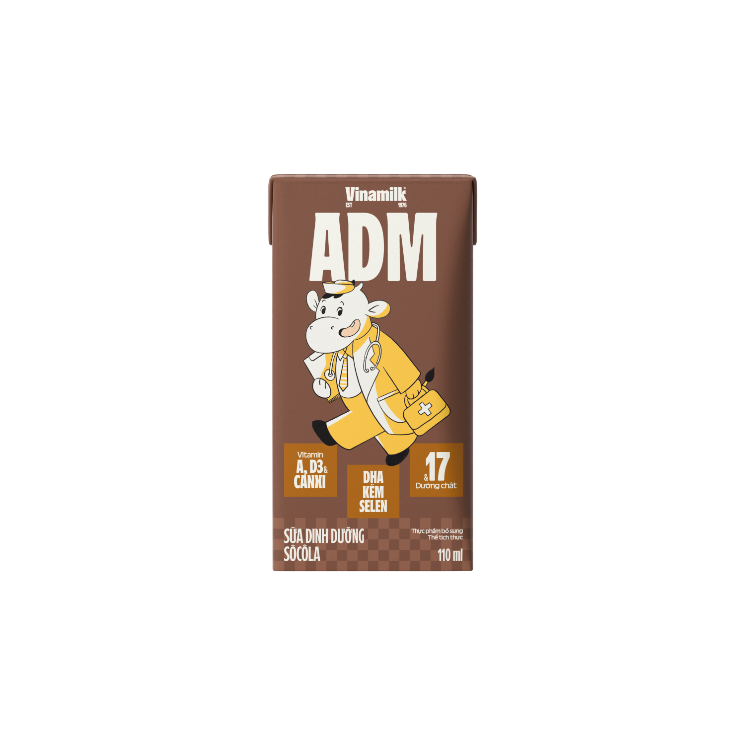 Sữa dinh dưỡng ADM Sôcôla 110ml Thùng 48 hộp