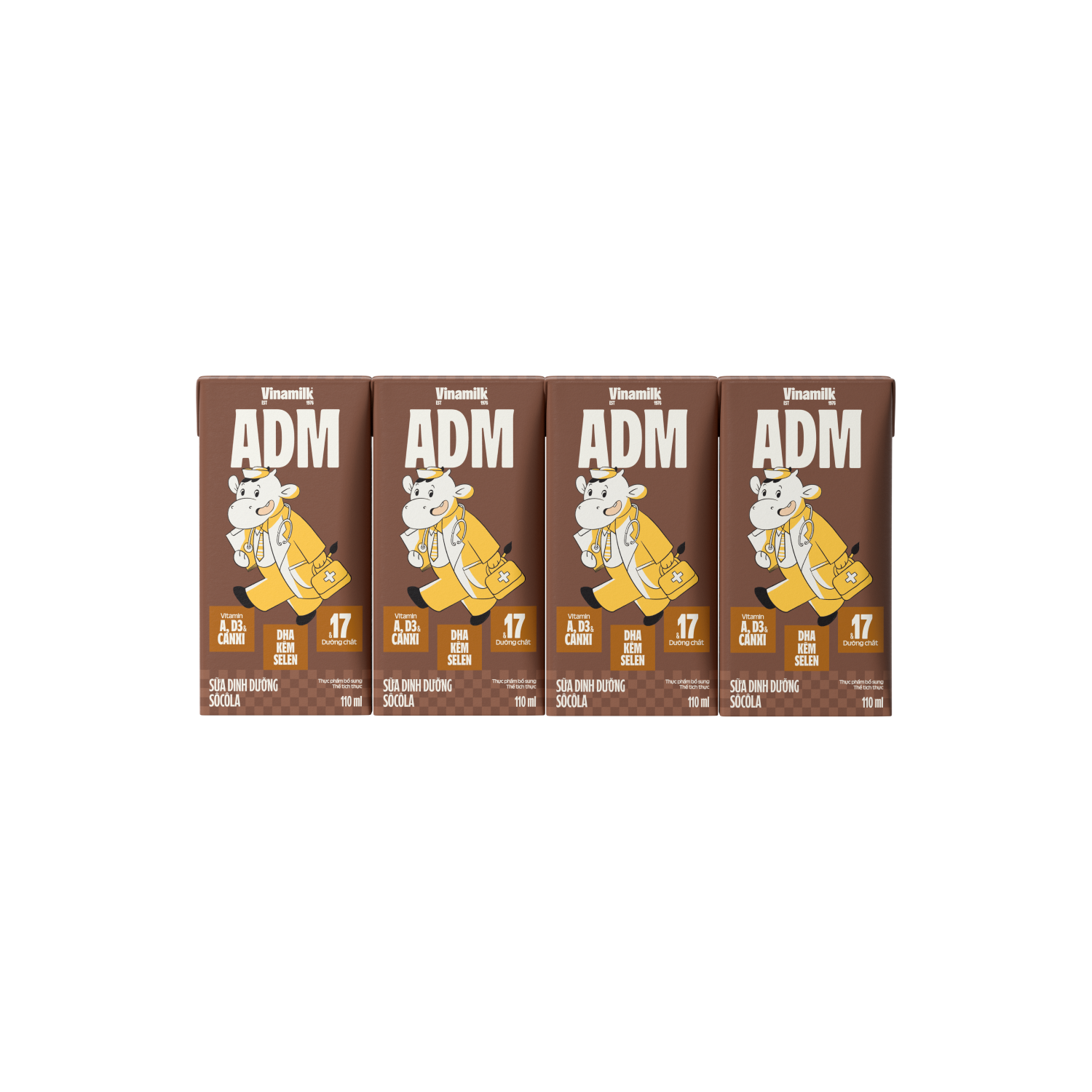 Sữa dinh dưỡng ADM Sôcôla 110ml