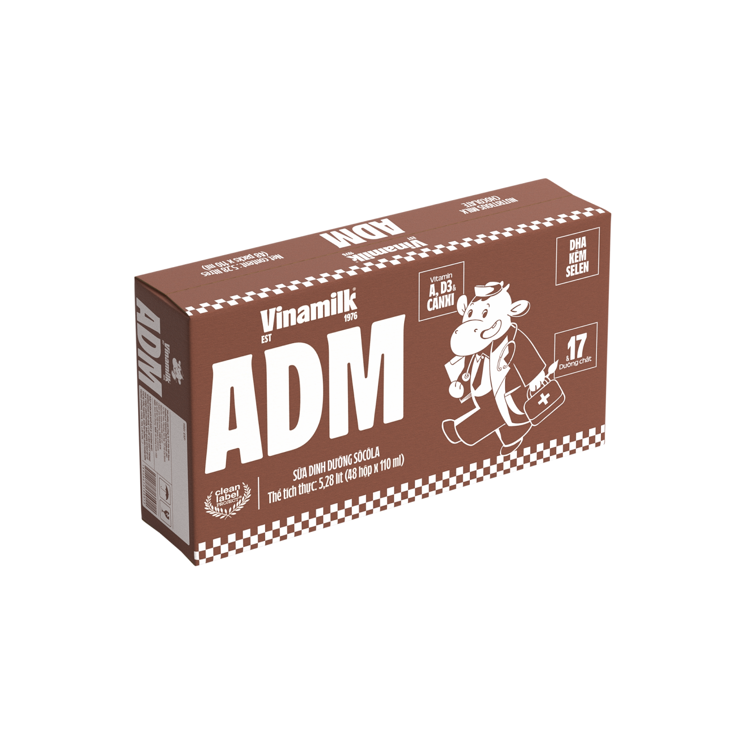 Sữa dinh dưỡng ADM Sôcôla 110ml