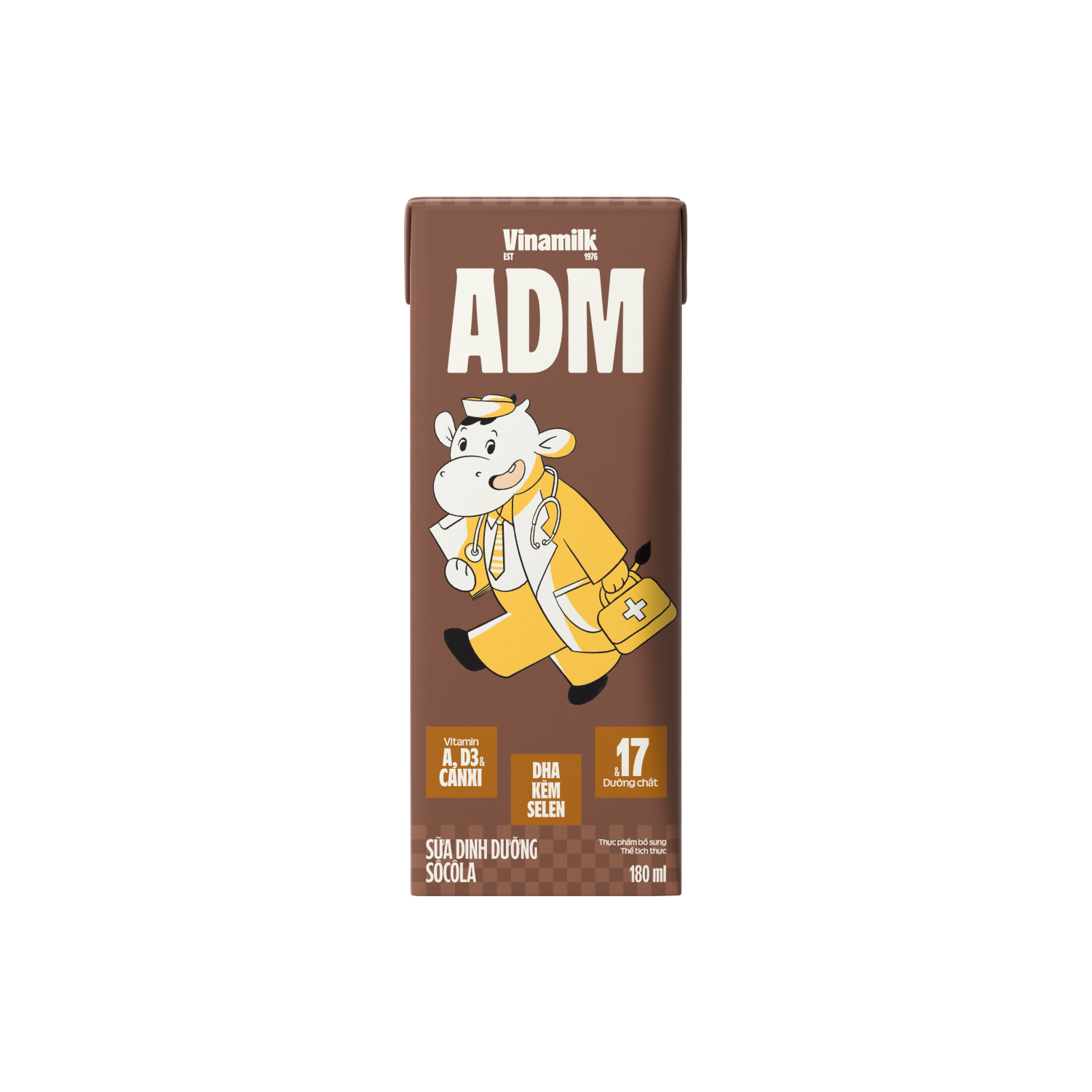 Sữa dinh dưỡng ADM Sôcôla 180ml