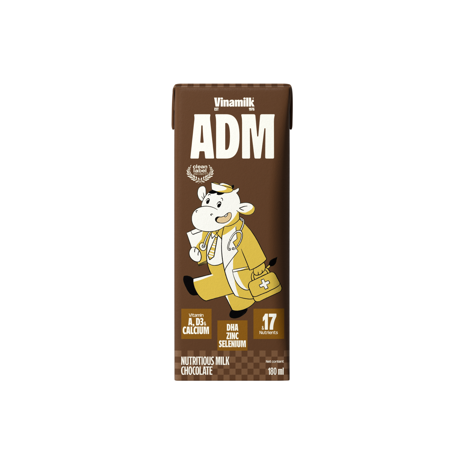 Sữa dinh dưỡng ADM Sôcôla 180ml
